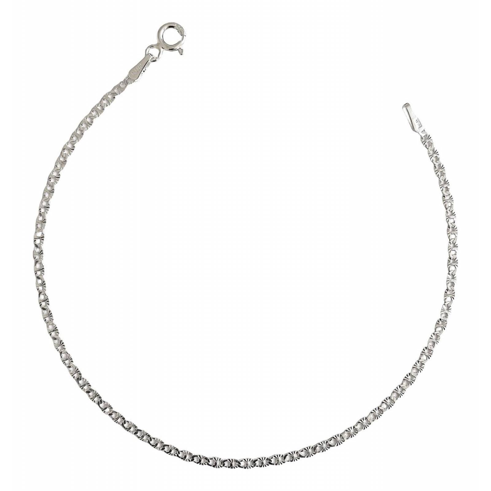 Pulsera Gucci Diamantada Estrella Plata 925 Mujer Dama 2 Mm Largo/Ancho: 18.5 cm x 2 mm 7 cm - 18.5 cm Plateado