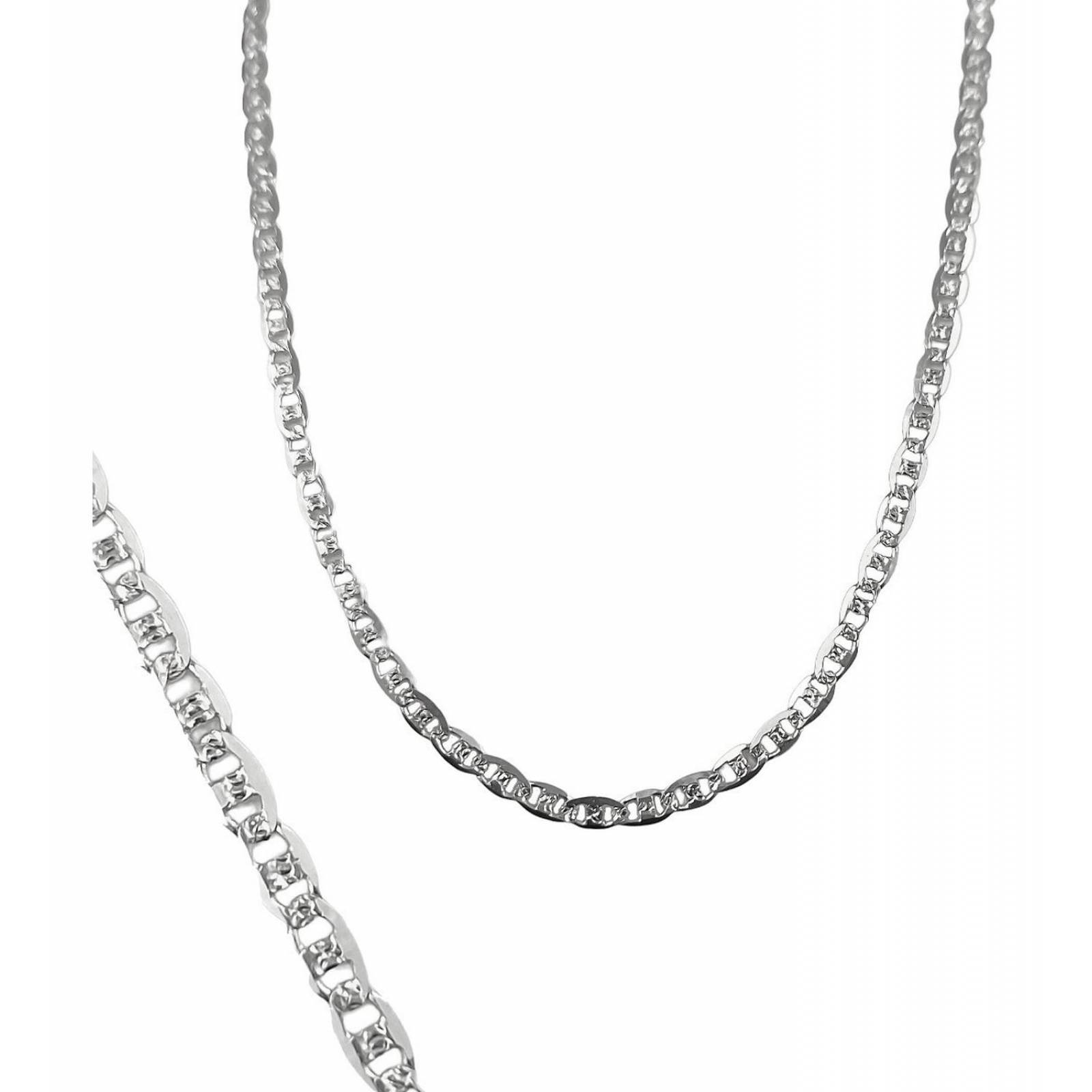 Cadena De Plata Ley .925 Gucci Diamantada 60 Cm X 2 Mm Largo/Ancho: 60 cm x 2 mm Diamantado entre medio