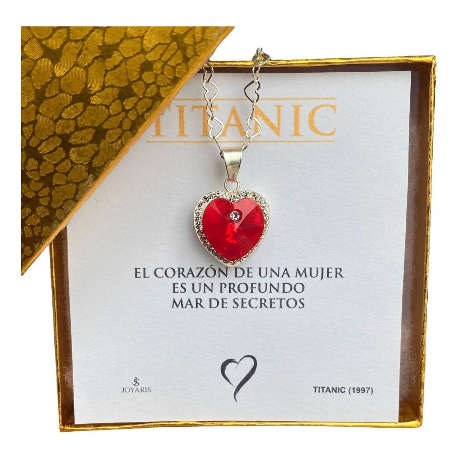Collar Dije Corazon Del Mar Titanic Amor Amistad Plata 925 