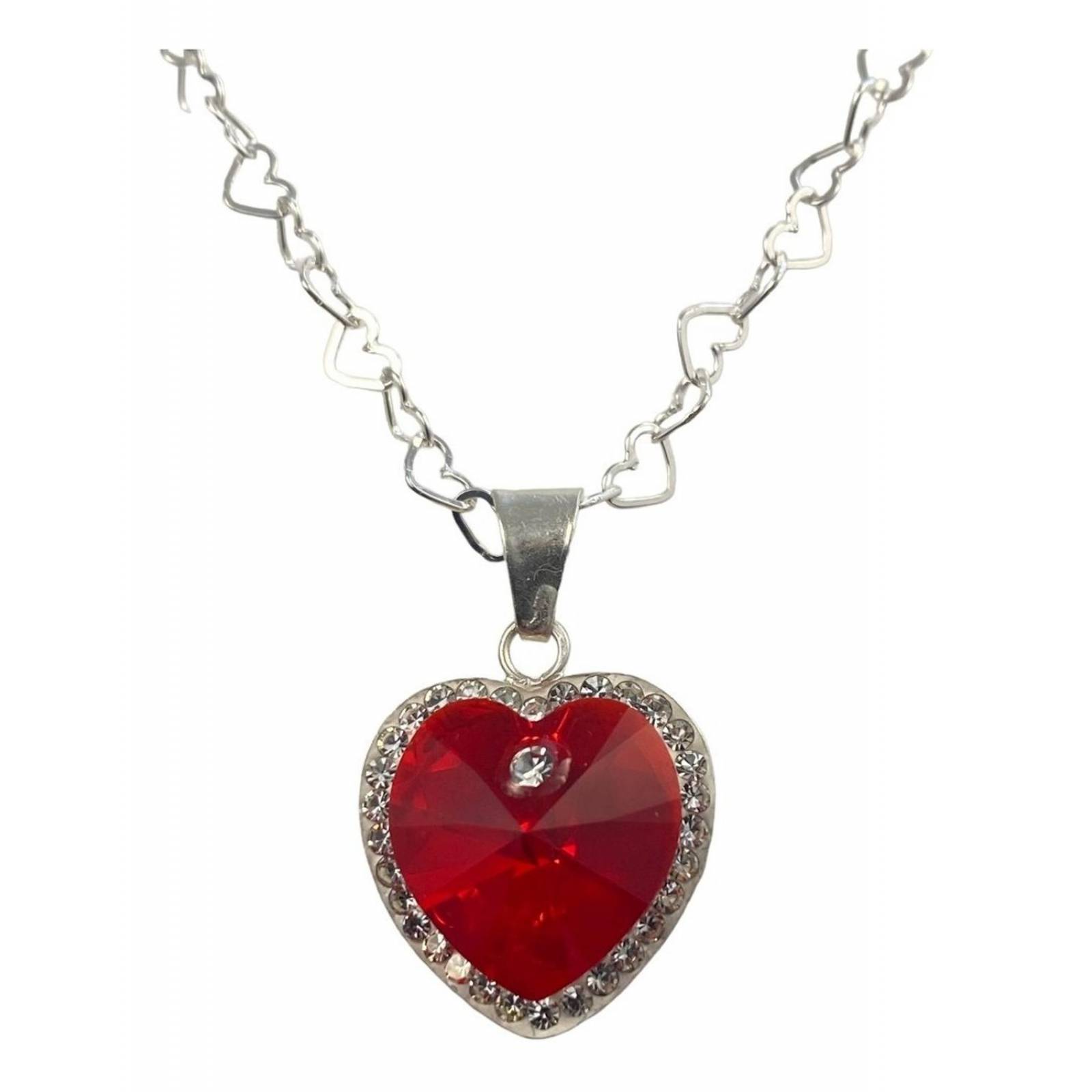 Collar Dije Corazon Del Mar Titanic Amor Amistad Plata 925 