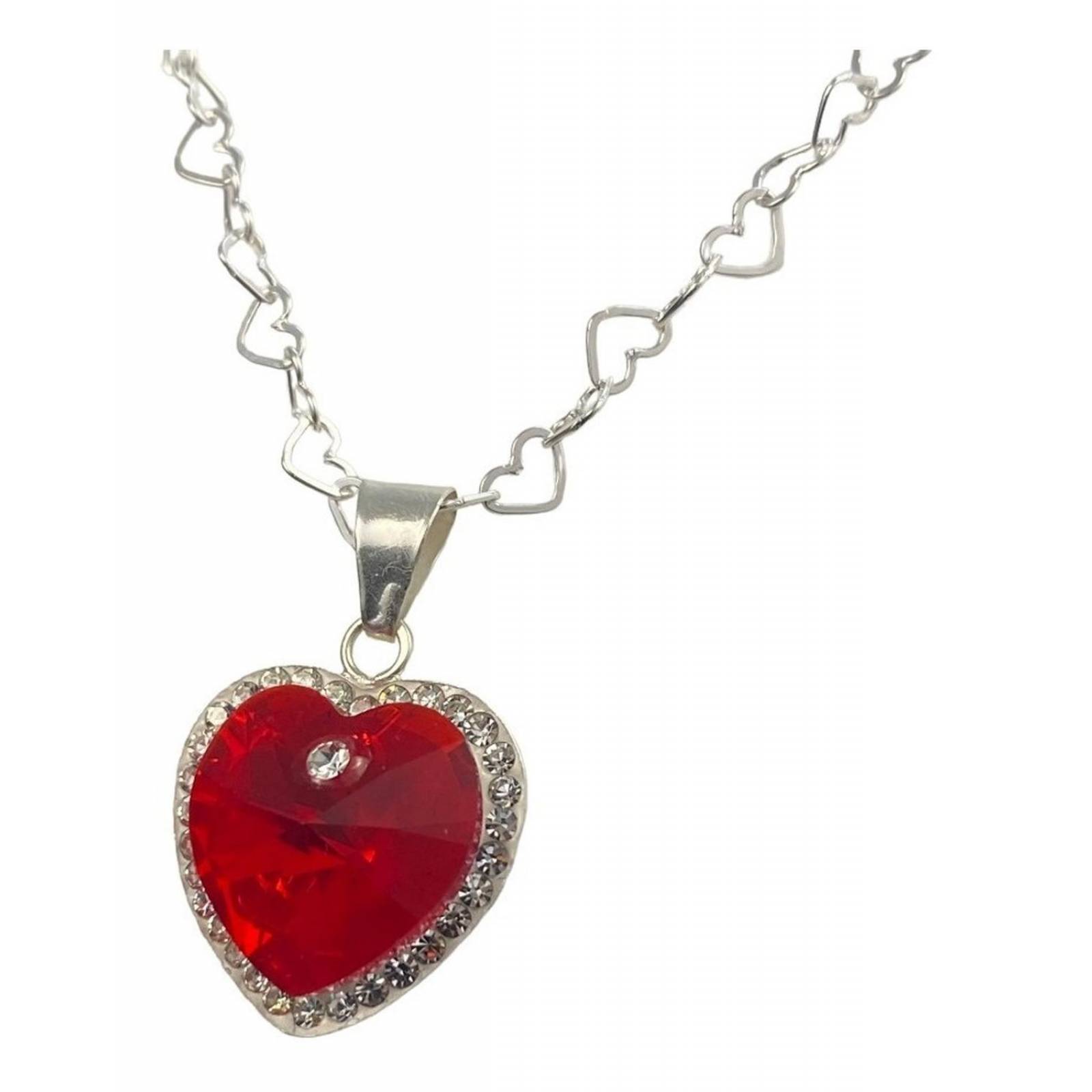 Collar Dije Corazon Del Mar Titanic Amor Amistad Plata 925 