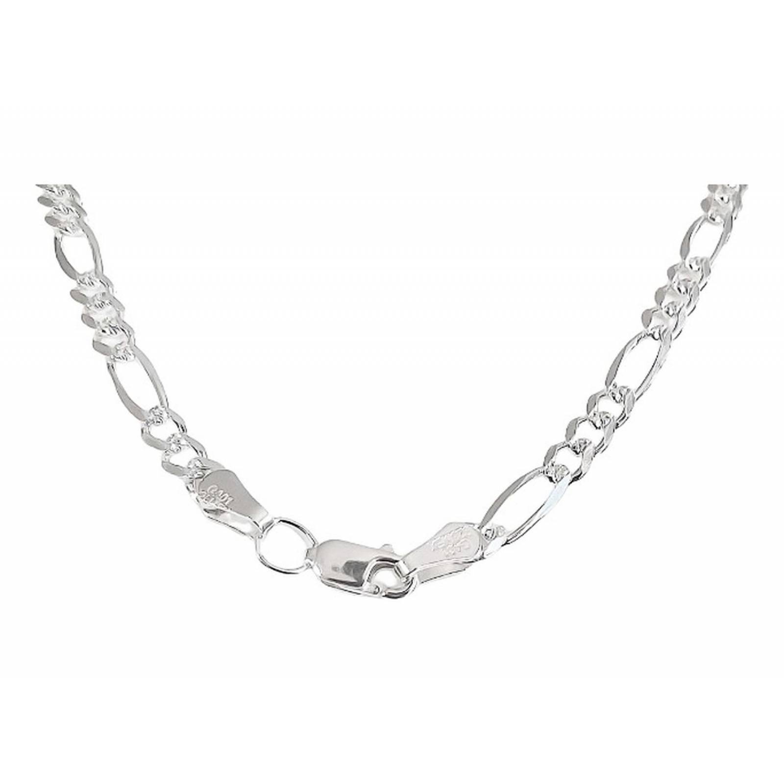 Collar Cadena 3x1 Cartier Diamantada Plata 925 60 Cm X 4 Mm Plateado 2 Largo/Ancho: 60 cm x 4 mm