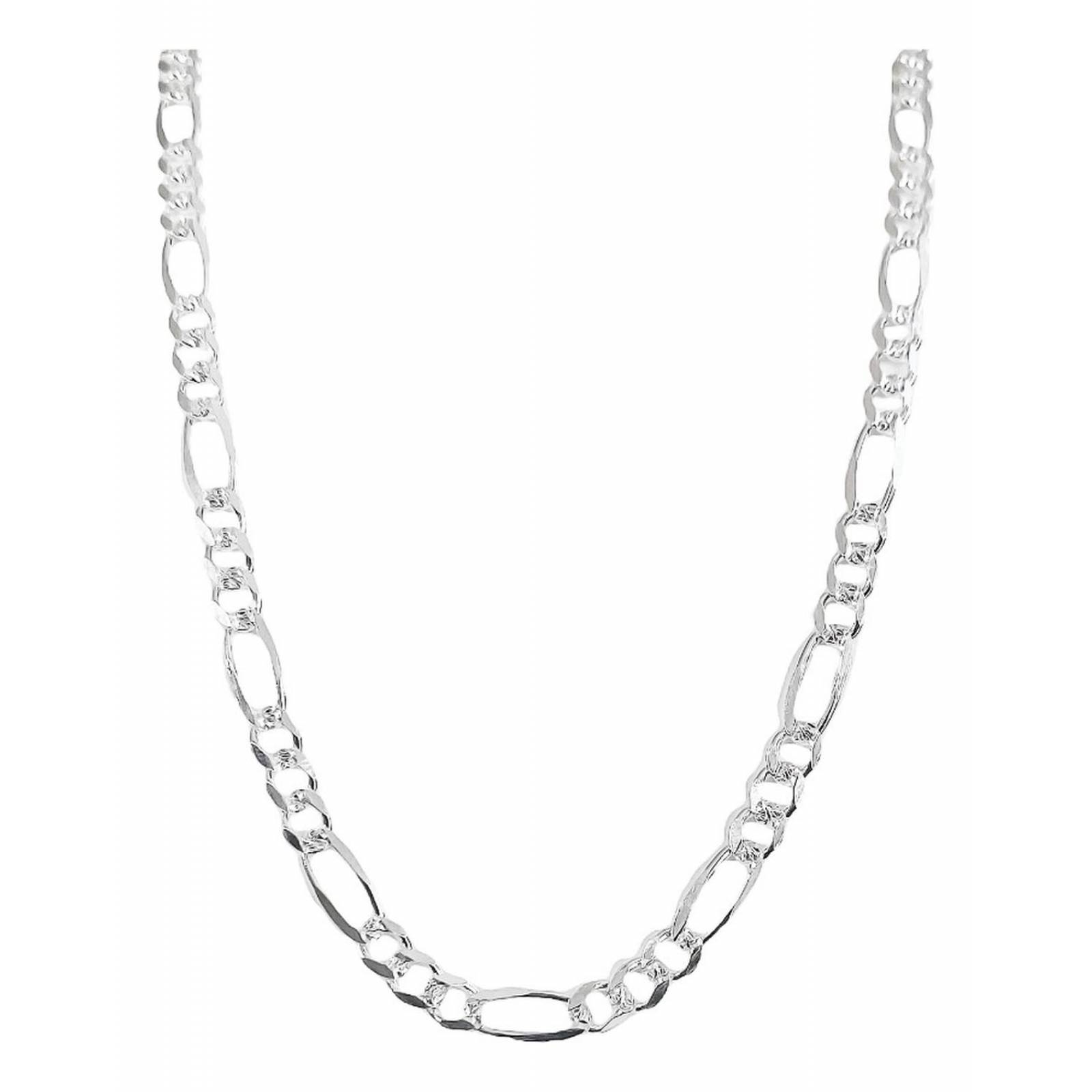 Collar Cadena 3x1 Cartier Diamantada Plata 925 60 Cm X 4 Mm Plateado 2 Largo/Ancho: 60 cm x 4 mm