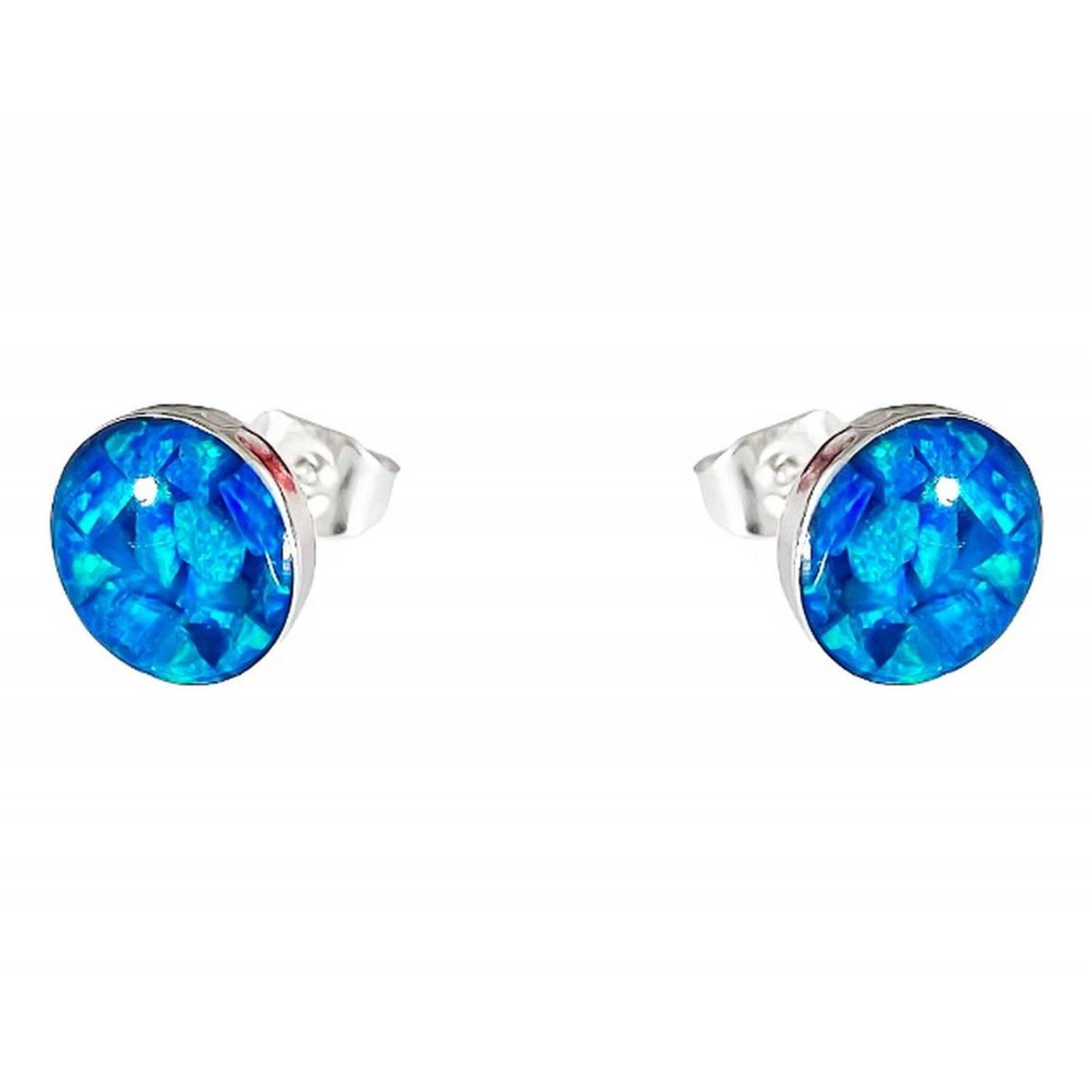 Juego Mariposa Primavera Amor Regalo Mujer Promesa Plata 925 Azul Alto/Ancho: 2.7 cm x 2.1 cm