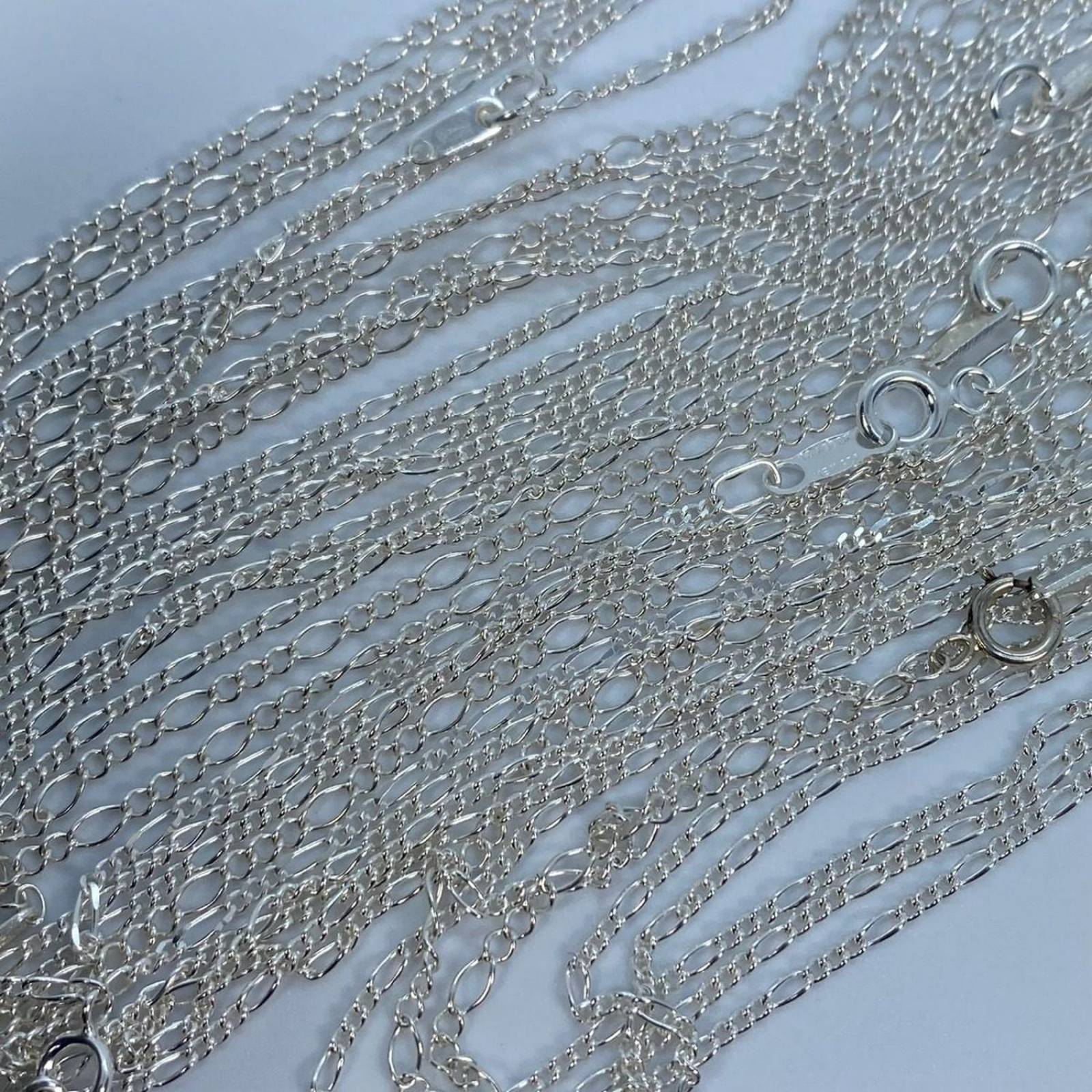 Cadena Tejido Cartier O 3x1 Plata Solida 925 60cm X 0.15cm