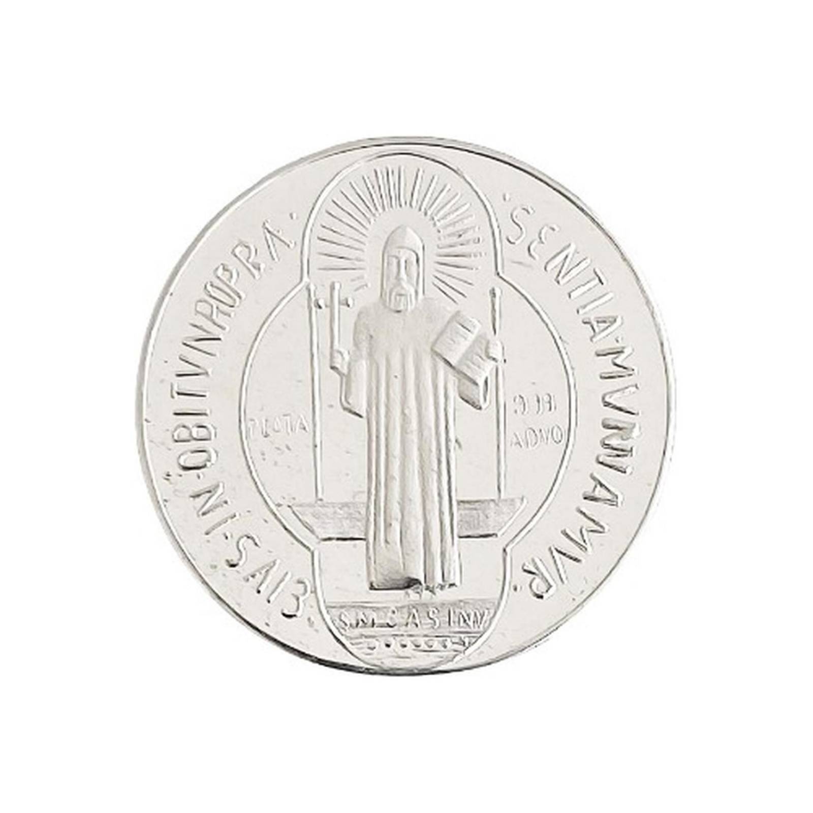 Juego Arras Matrimoniales Boda Cristiana Plata Ley .999 2 Cm San Benito Alto/Ancho: 2 cm x 2 cm