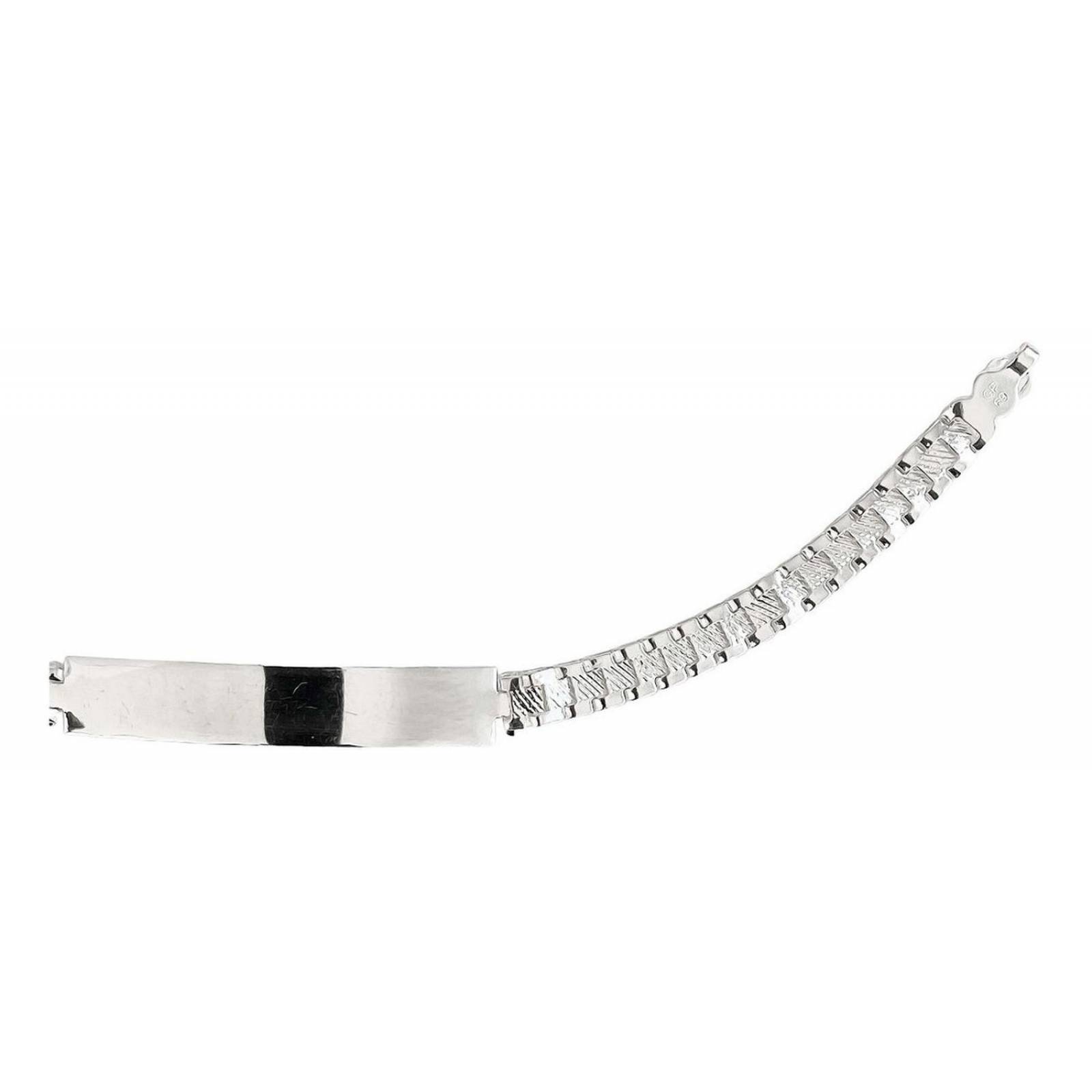 Pulsera Rolex Mujer Esclava Placa Plata Solida Ley 925 5 Mm Plateado Largo/Ancho: A elección x 5 mm 6 cm - 17 cm