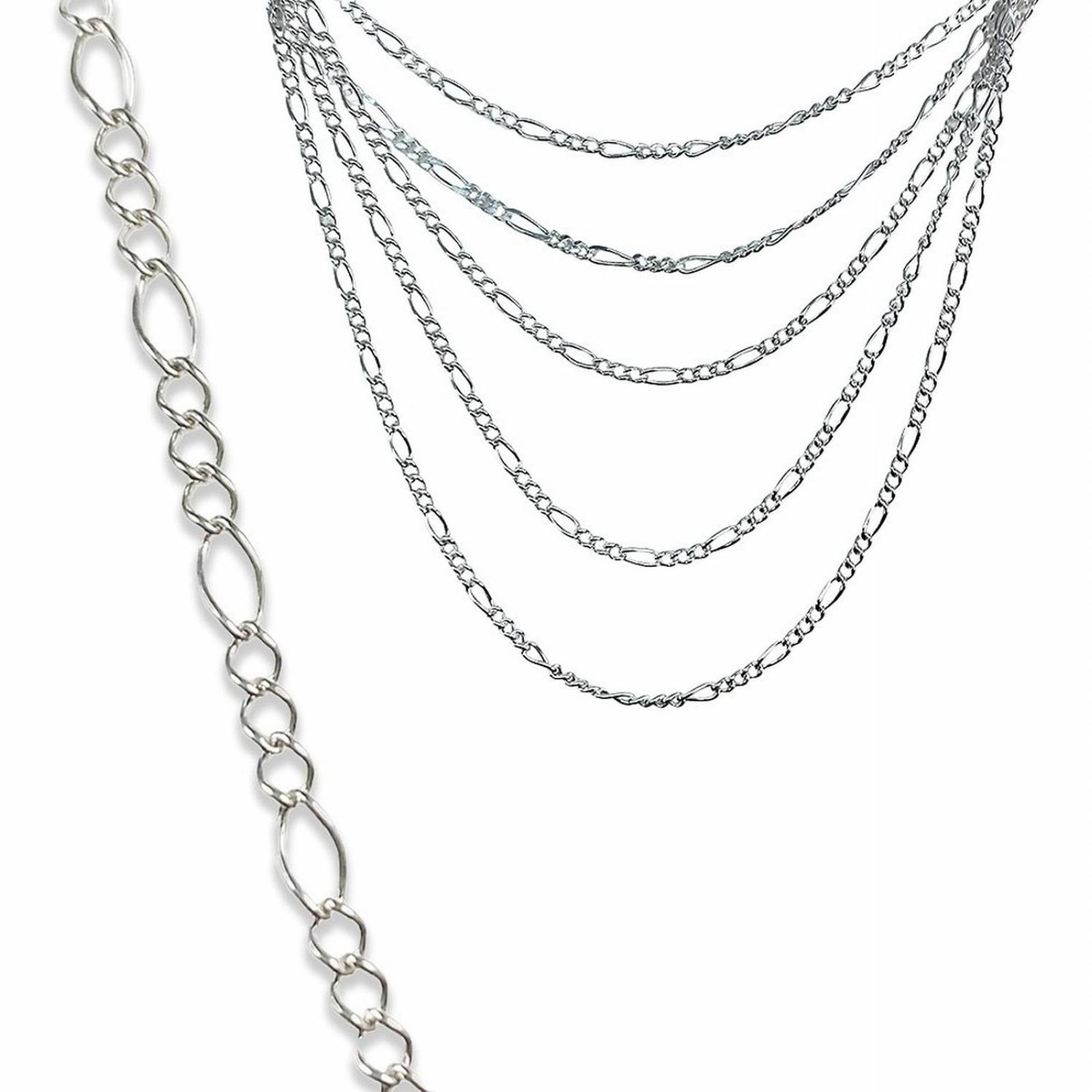 Cadena Tejido Cartier O 3x1 Plata Solida 925 55cm X 0.1cm 