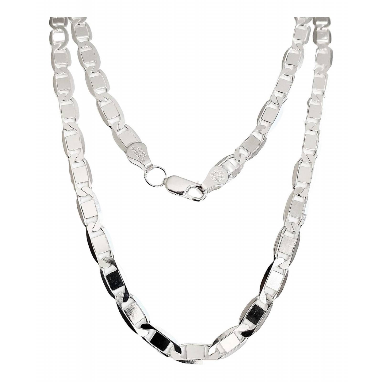 Cadena Gruesa Hombre Mujer Plata Ley 925 Gucci 60 Cm X 6 Mm 