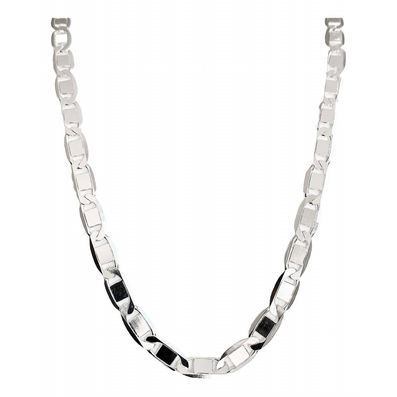 Cadena Gruesa Hombre Mujer Plata Ley 925 Gucci 60 Cm X 6 Mm 