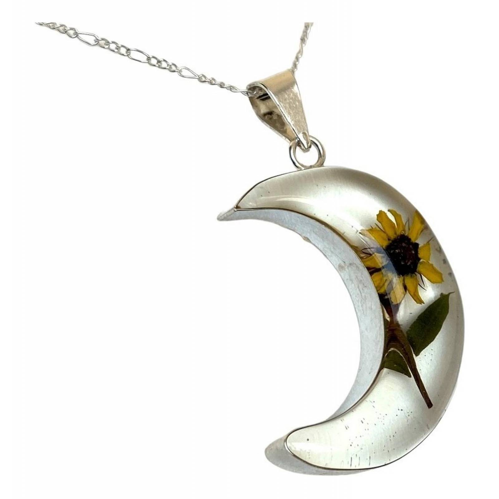 Shrek Aretes Collar Girasol Promesa Regalo Amor Plata 925 Luna Alto/Ancho: 1 a 3 cm x 1 a 3 cm