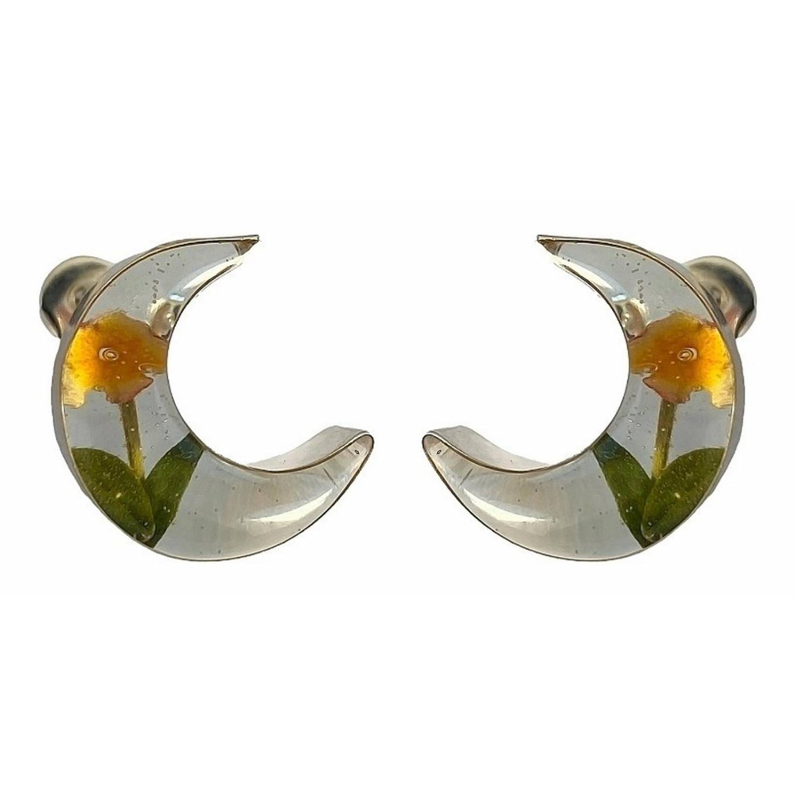 Shrek Aretes Collar Girasol Promesa Regalo Amor Plata 925 Luna Alto/Ancho: 1 a 3 cm x 1 a 3 cm