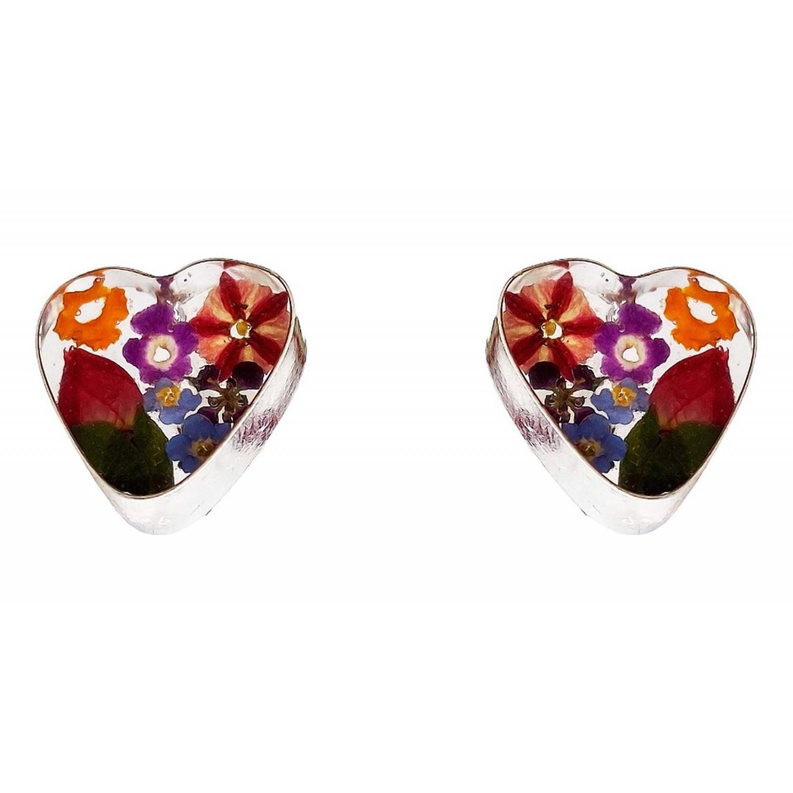 Shrek Aretes Collar Girasol Promesa Regalo Amor Plata 925 Corazón grande varias flores Alto/Ancho: 1 a 3 cm x 1 a 3 cm
