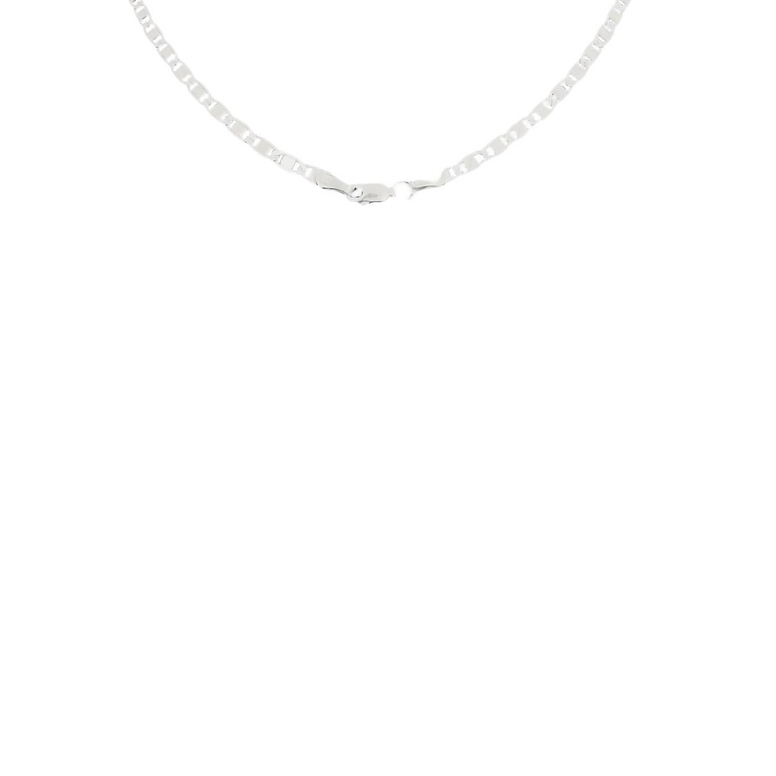 Cadena De Plata Ley .925 Gucci Lisa Unisex 55 Cm X 4 Mm Plateado Largo / Ancho 55 cm x 4 mm