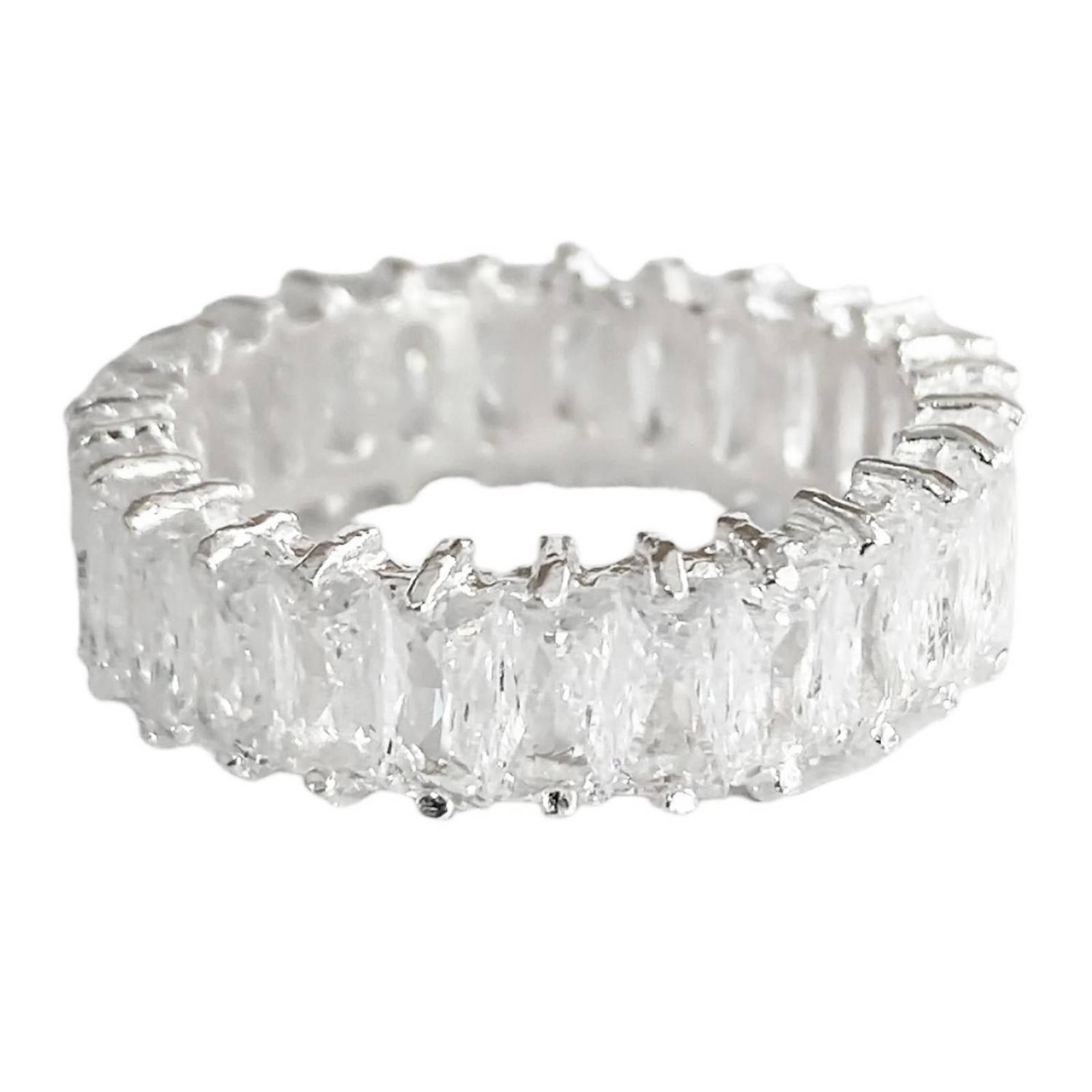 Anillo Grueso Churumbela Completa Piedra Natural Plata .925 Blanco