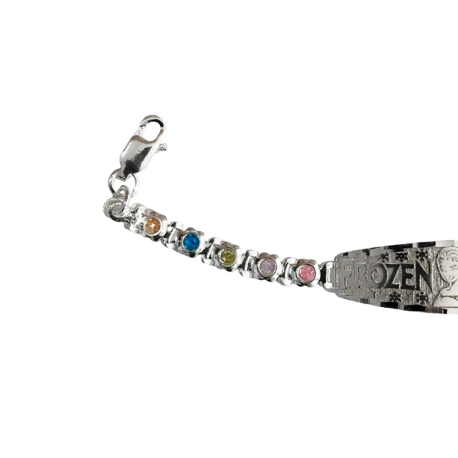 Pulsera Ajustable Para Niño Niña Zirconias Regalo Plata 925 15 cm x 3 mm Crema Largo / Ancho 15 cm x 3 mm