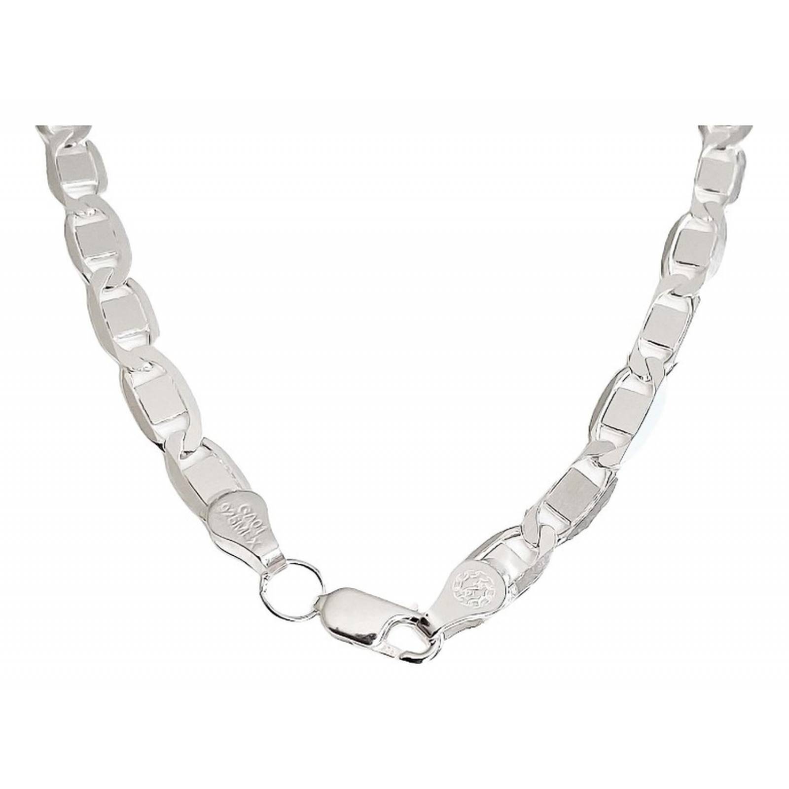 Cadena Gruesa Hombre Mujer Plata Ley 925 Gucci 70 Cm X 6 Mm Plateado Largo / Ancho 70 cm x 6 mm