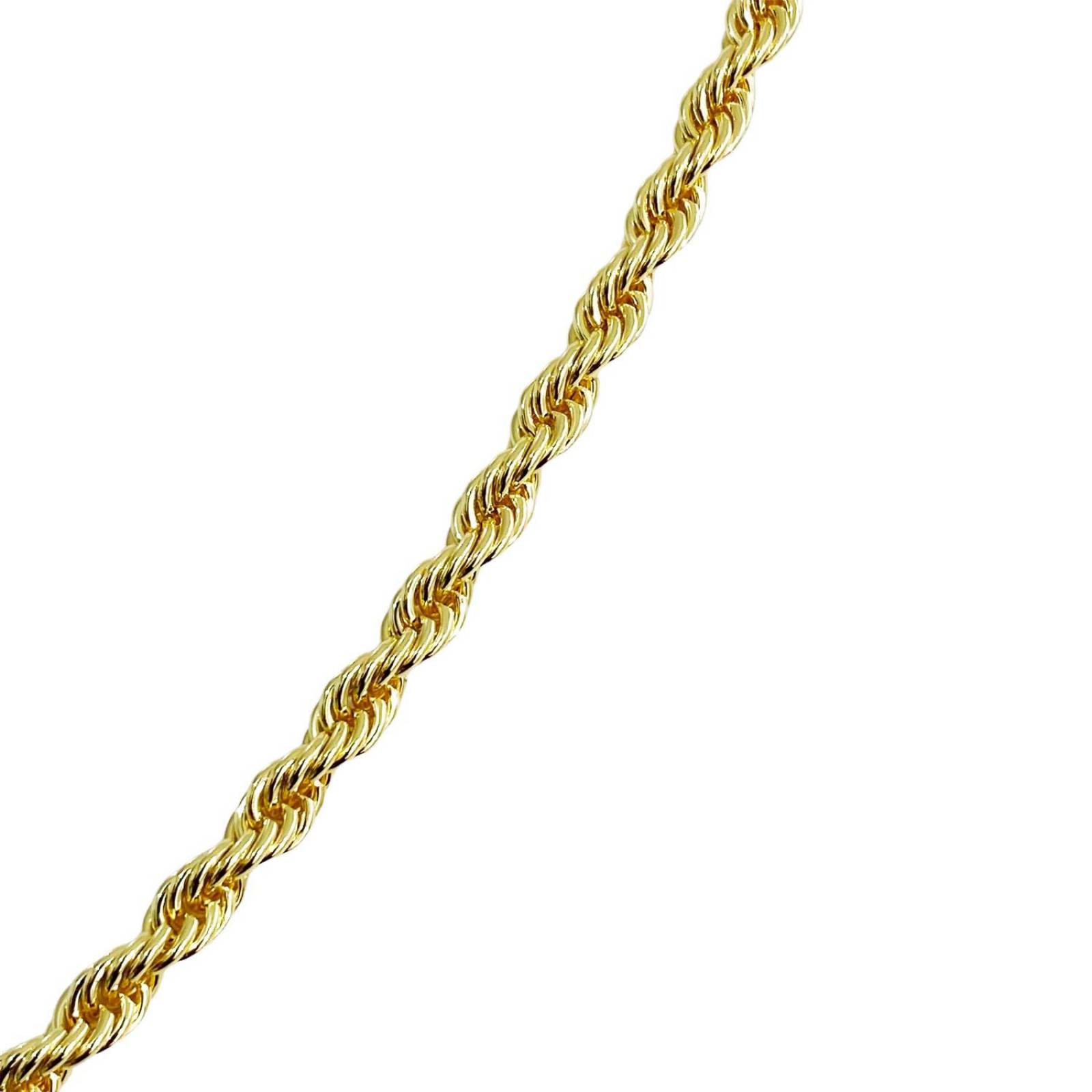 Collar Hombre Cadena Torzal Gruesa Oro Laminado 18k 6-8 mm Dorado Largo / Ancho 65 x 6 mm 65 x 6 mm