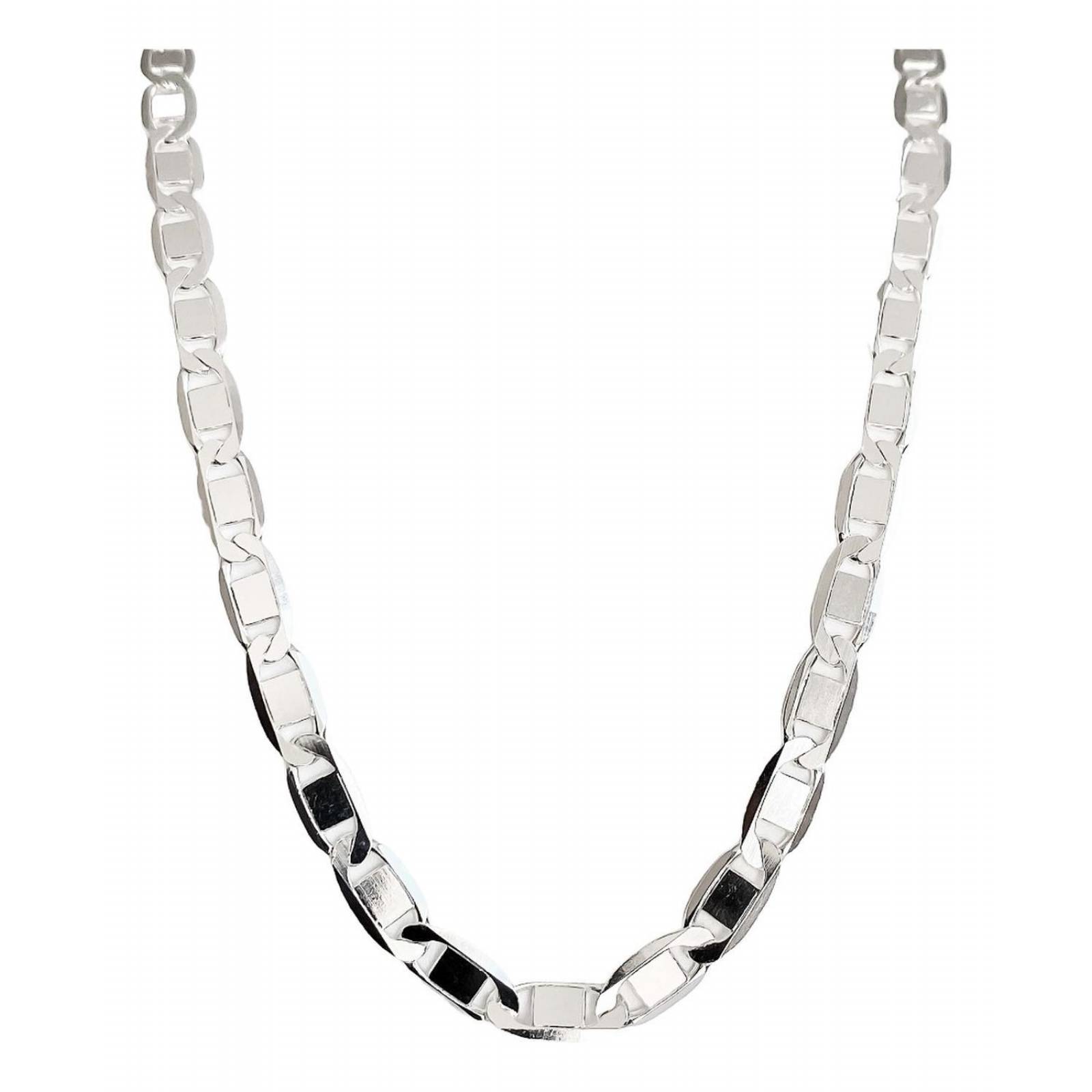 Cadena Gruesa Hombre Mujer Plata Ley 925 Gucci 65 Cm X 6 Mm Plateado Largo / Ancho 65 cm x 6 mm