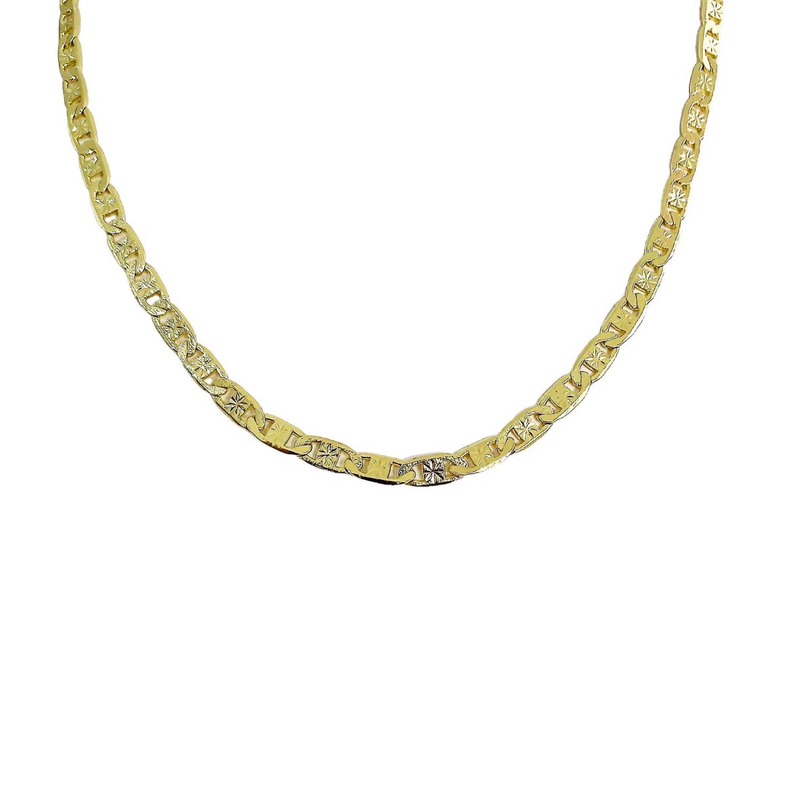 Collar Hombre Cadena Gucci Gruesa Oro Laminado 18k 7 mm Dorado Largo / Ancho 60 cm x 7 mm 60 cm x 7 mm