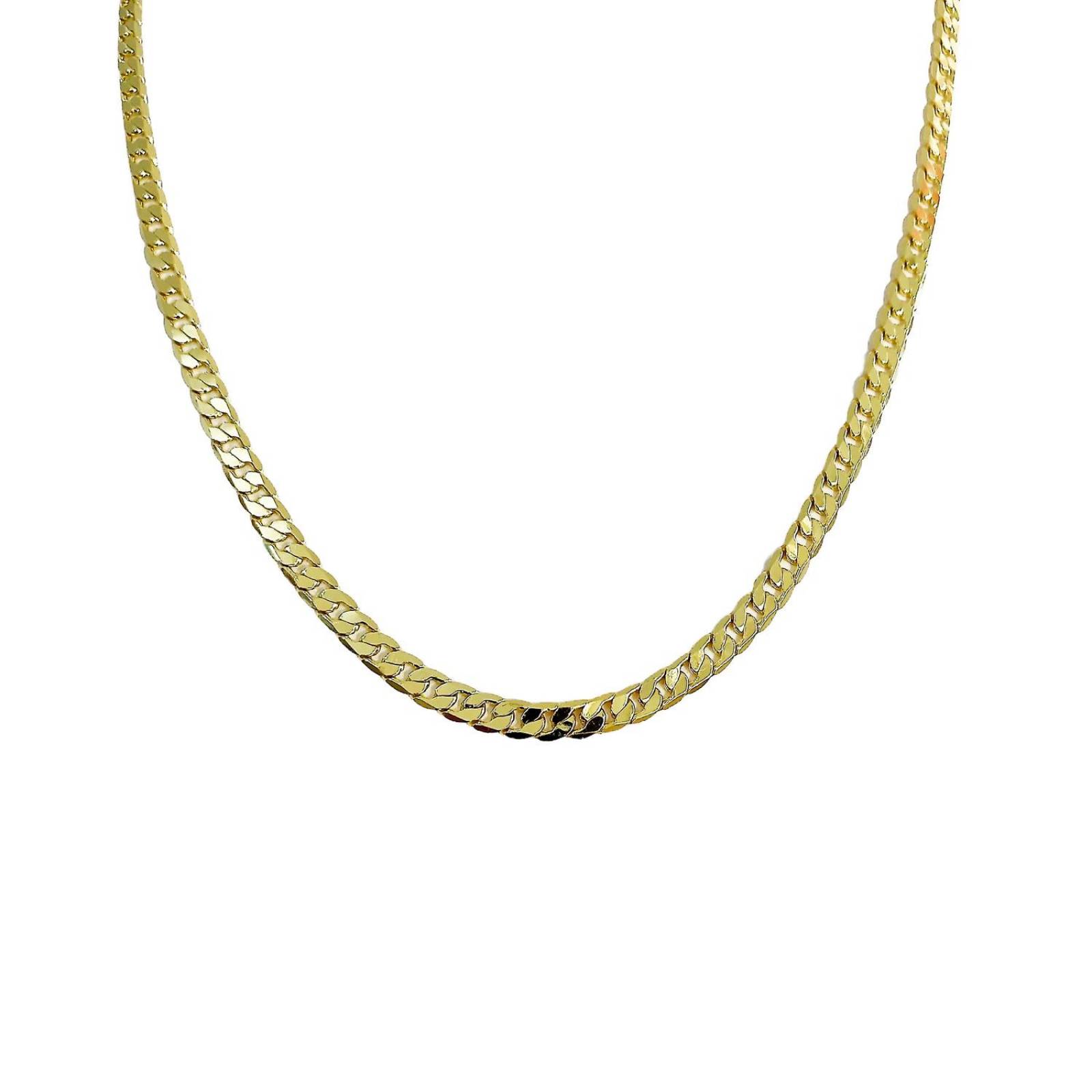 Collar Hombre Cadena Cubana Gruesa Oro Laminado 18k 6 mm Dorado Largo / Ancho 60 cm x 6 mm 60 cm x 6 mm