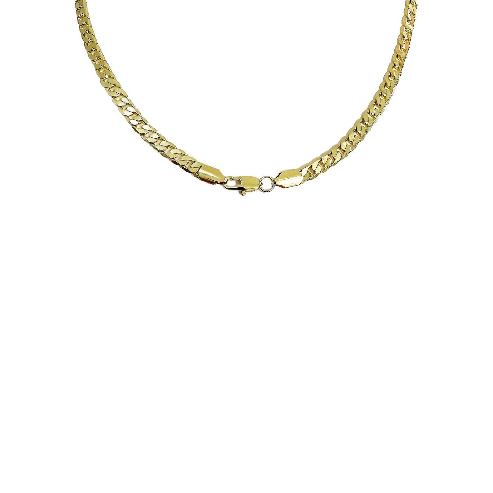 Collar Hombre Cadena Cubana Gruesa Oro Laminado 18k 6 mm Dorado Largo / Ancho 60 cm x 6 mm 60 cm x 6 mm