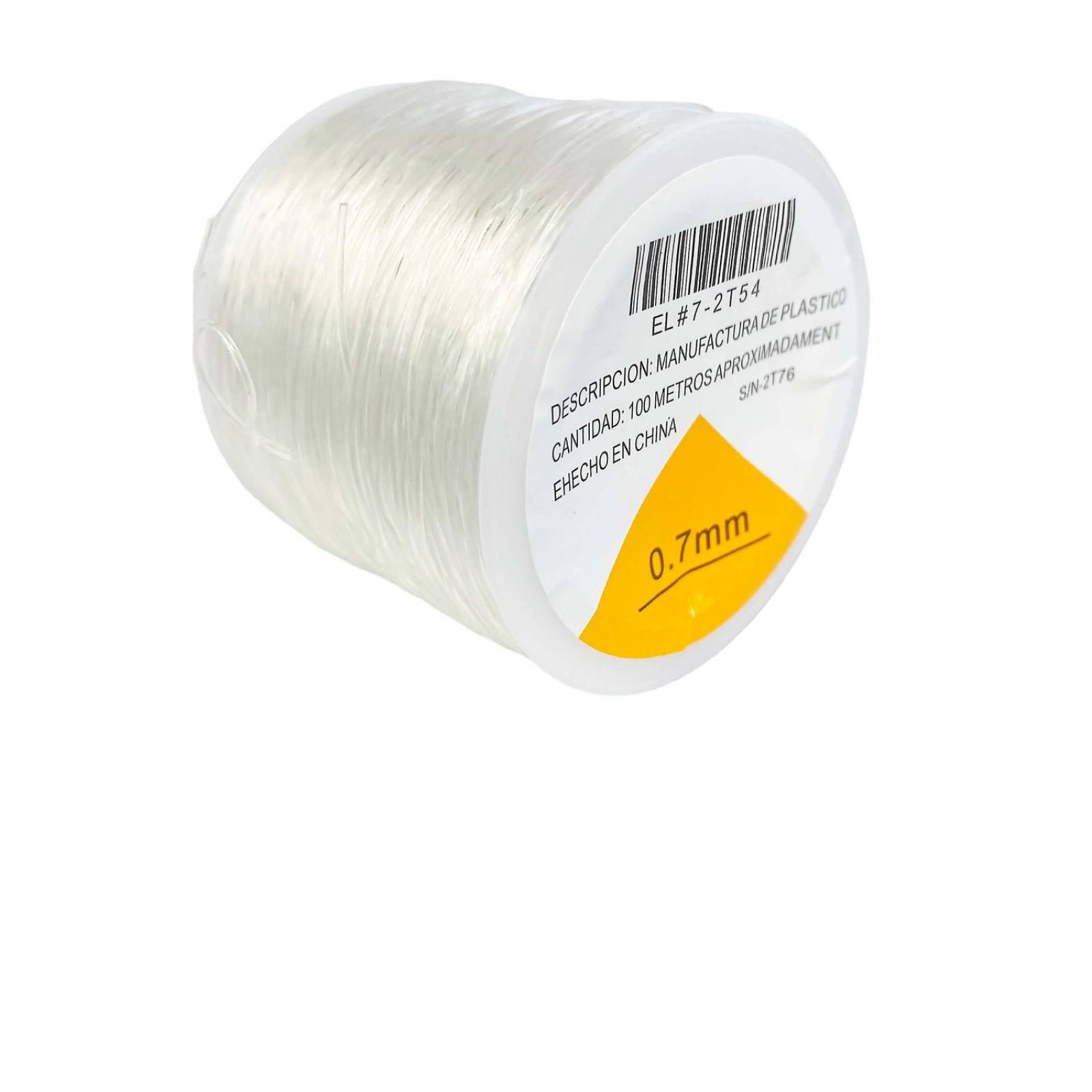 Rollo De Hilo Elastico Para Bisuteria Pulseras Collar Nylon 7 mm x 100 mts