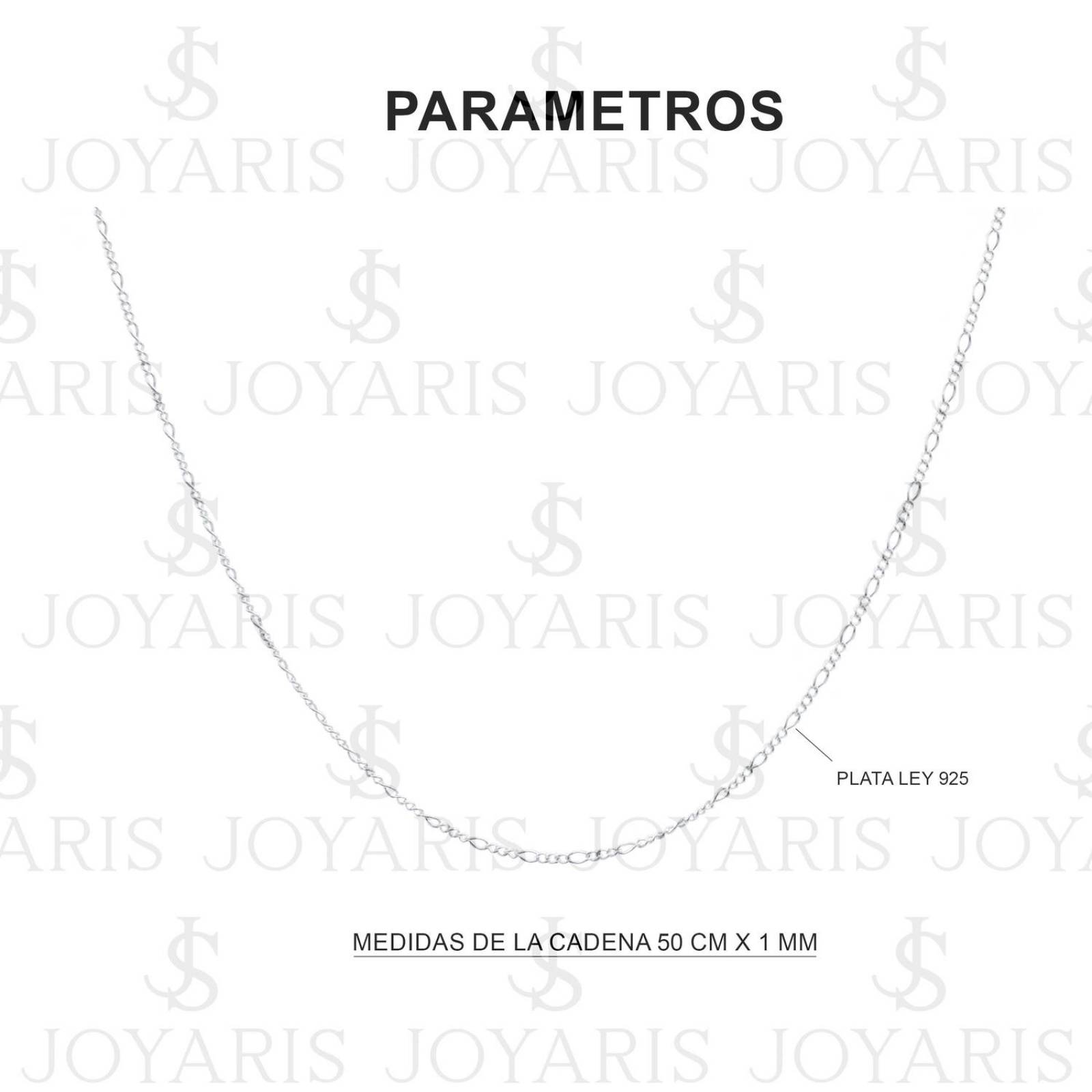 Collar Medalla San Judas Tadeo Mediano Zirconias Plata 925 Blanco Alto/Ancho: 5 cm x 1.4 cm