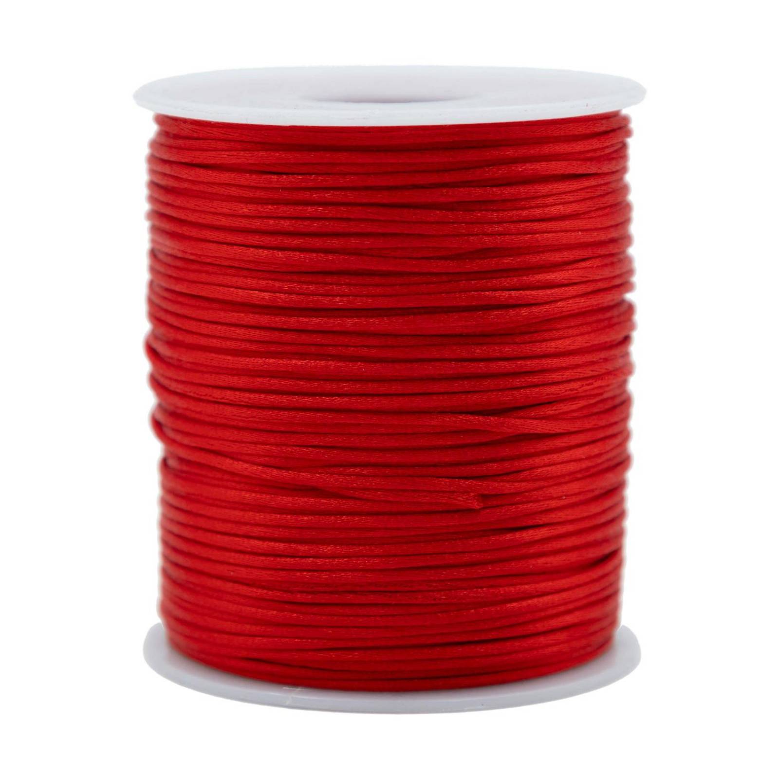 Hilo Cola De Rata Bisuteria Armado Pulsera 100mts 1.5mm Rojo