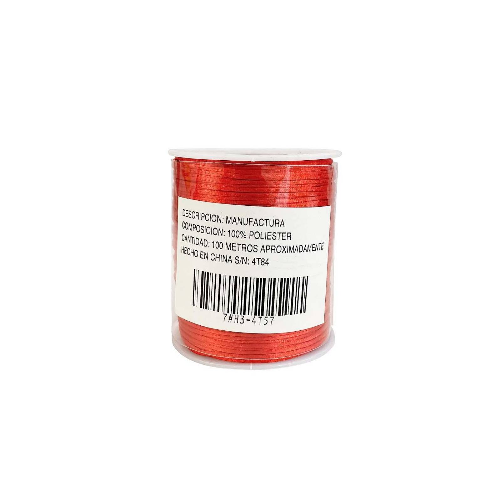 Hilo Cola De Rata Bisuteria Armado Pulsera 100mts 1.5mm Rojo