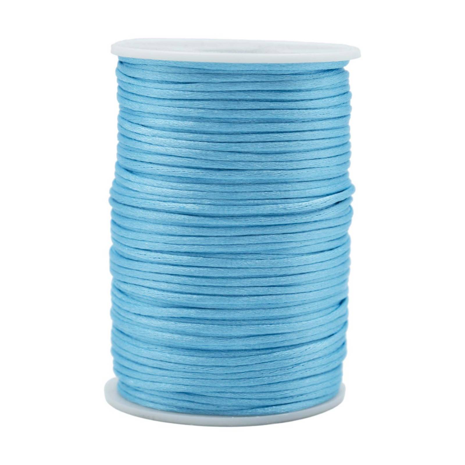 Hilo Cola De Rata Bisuteria Armado Pulsera 100mts 1.5mm Celeste