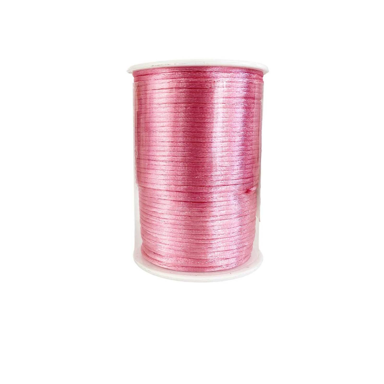 Hilo Cola De Rata Bisuteria Armado Pulsera 100mts 1.5mm Rosa