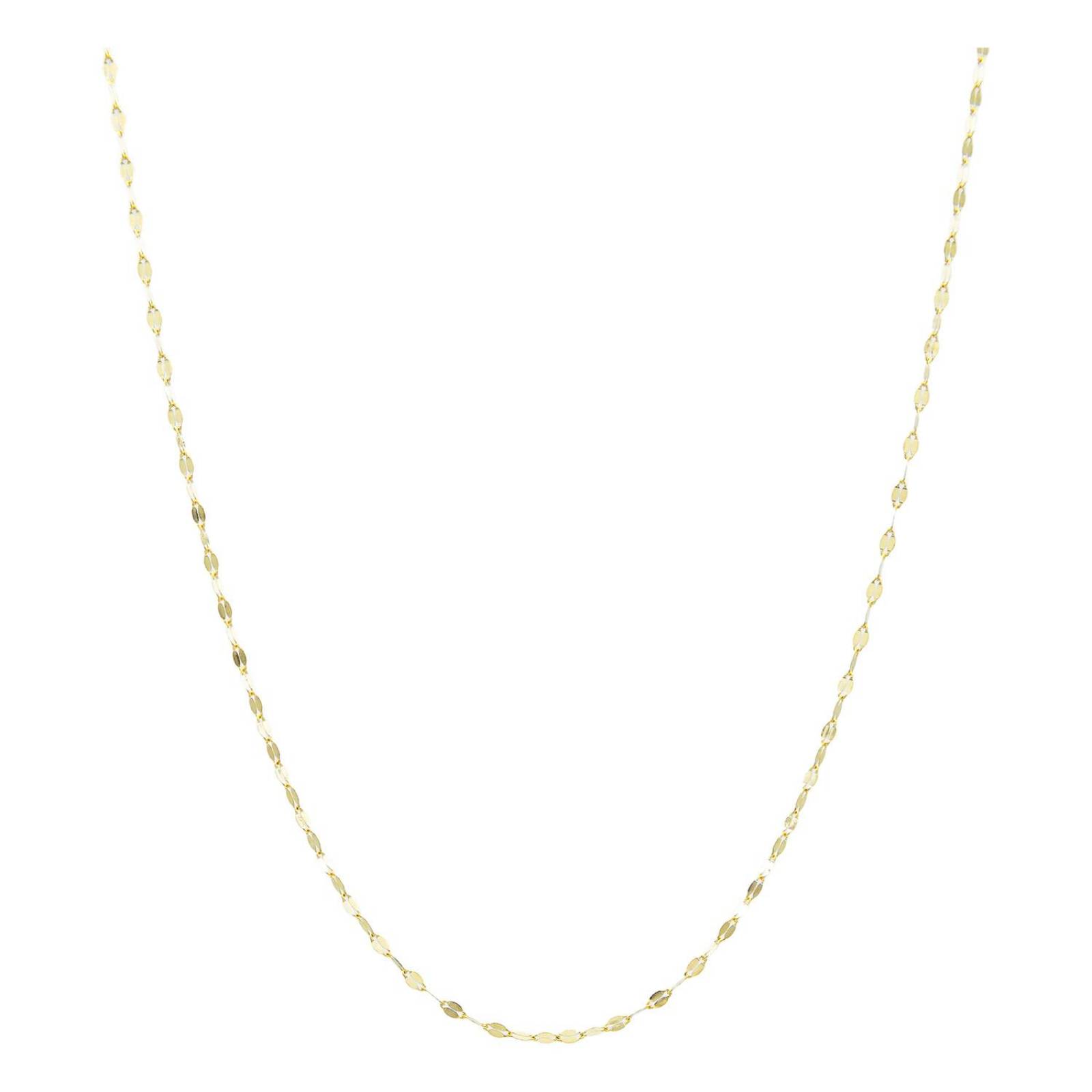 Cadena De Oro Italiano 10k Granito De Cafe 45 cm x 1 mm Largo/Ancho 45 cm x 1 mm