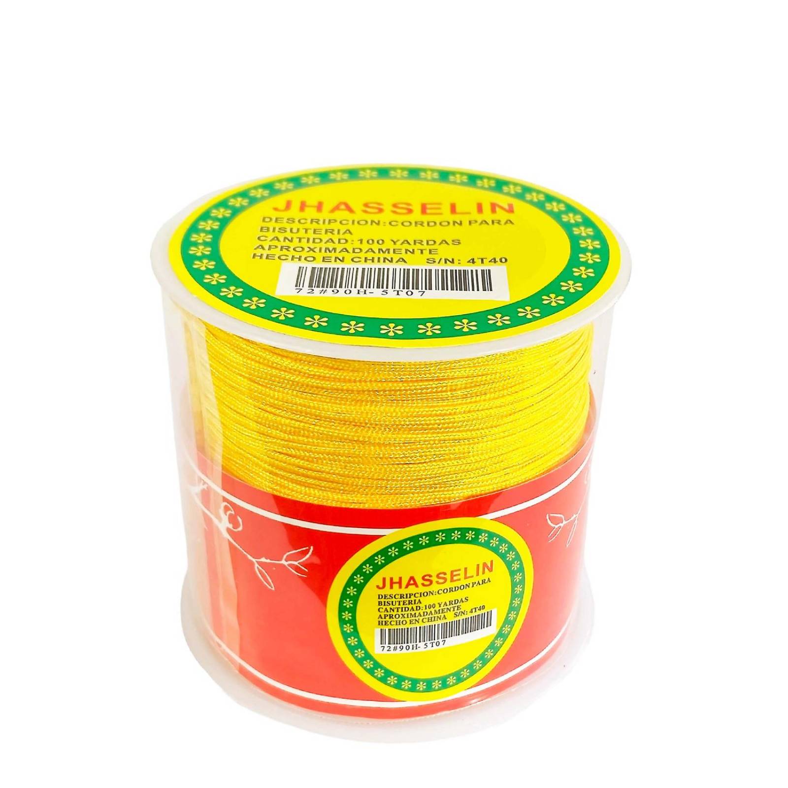 Hilo Para Pulsera Chino Elastico Bisutería 0.8 mm 92 metros Amarillo