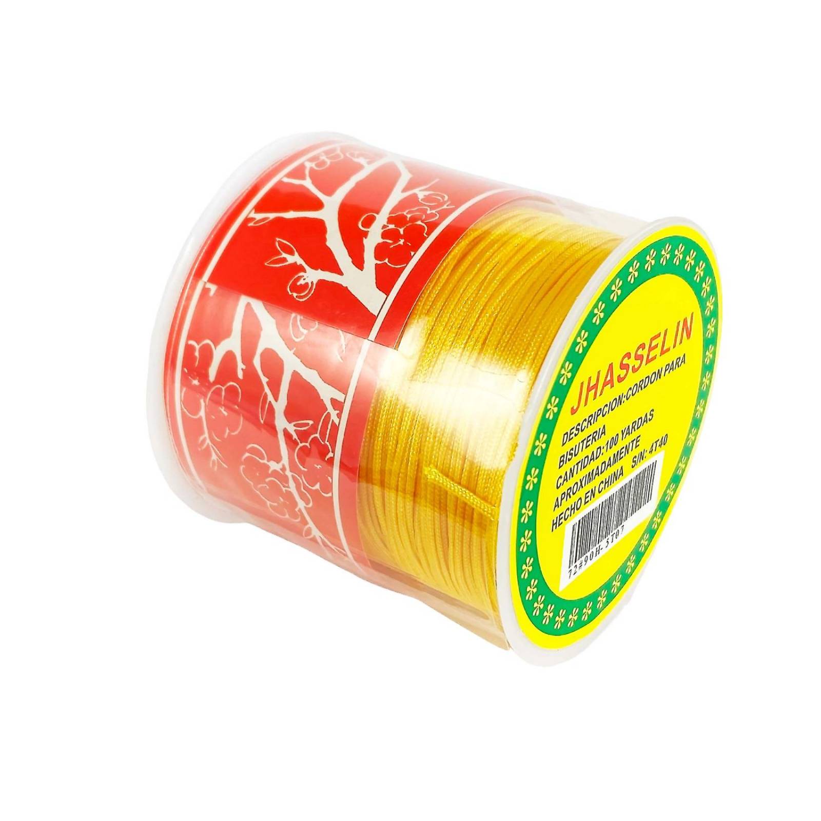 Hilo Para Pulsera Chino Elastico Bisutería 0.8 mm 92 metros Amarillo