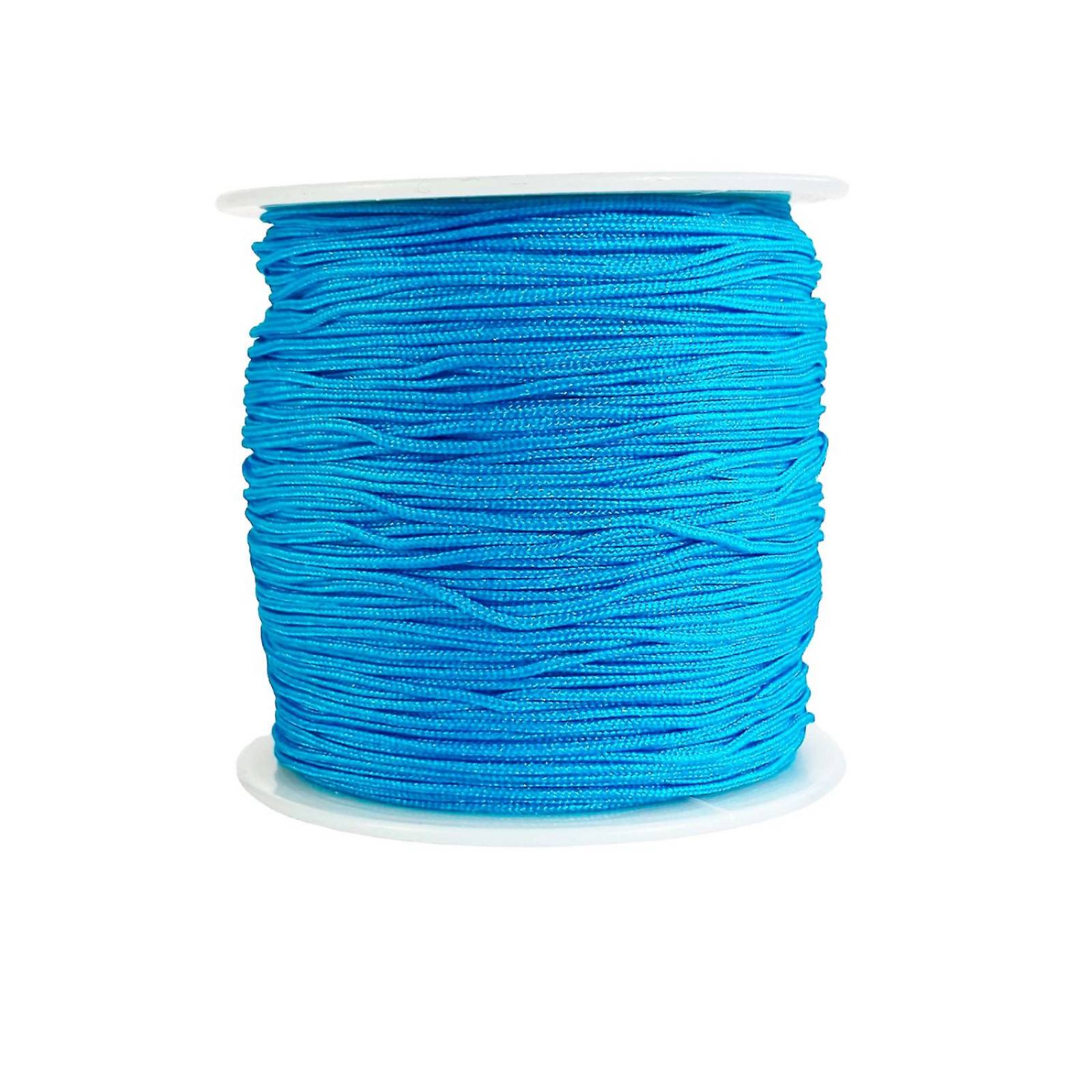Hilo Para Pulsera Chino Elastico Bisutería 0.8 mm 92 metros Celeste