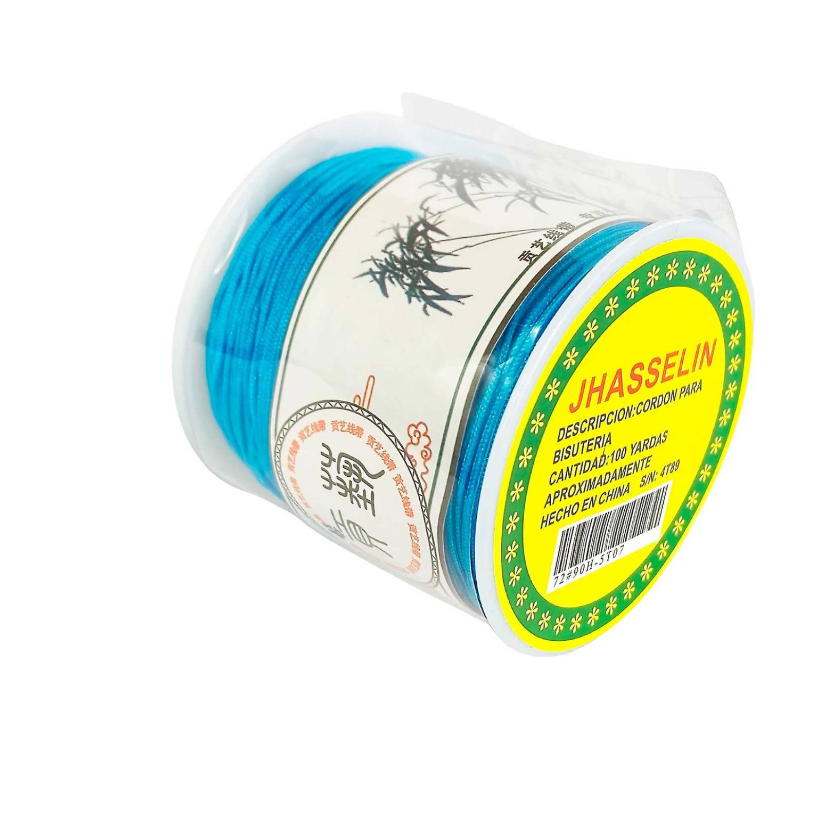 Hilo Para Pulsera Chino Elastico Bisutería 0.8 mm 92 metros Celeste