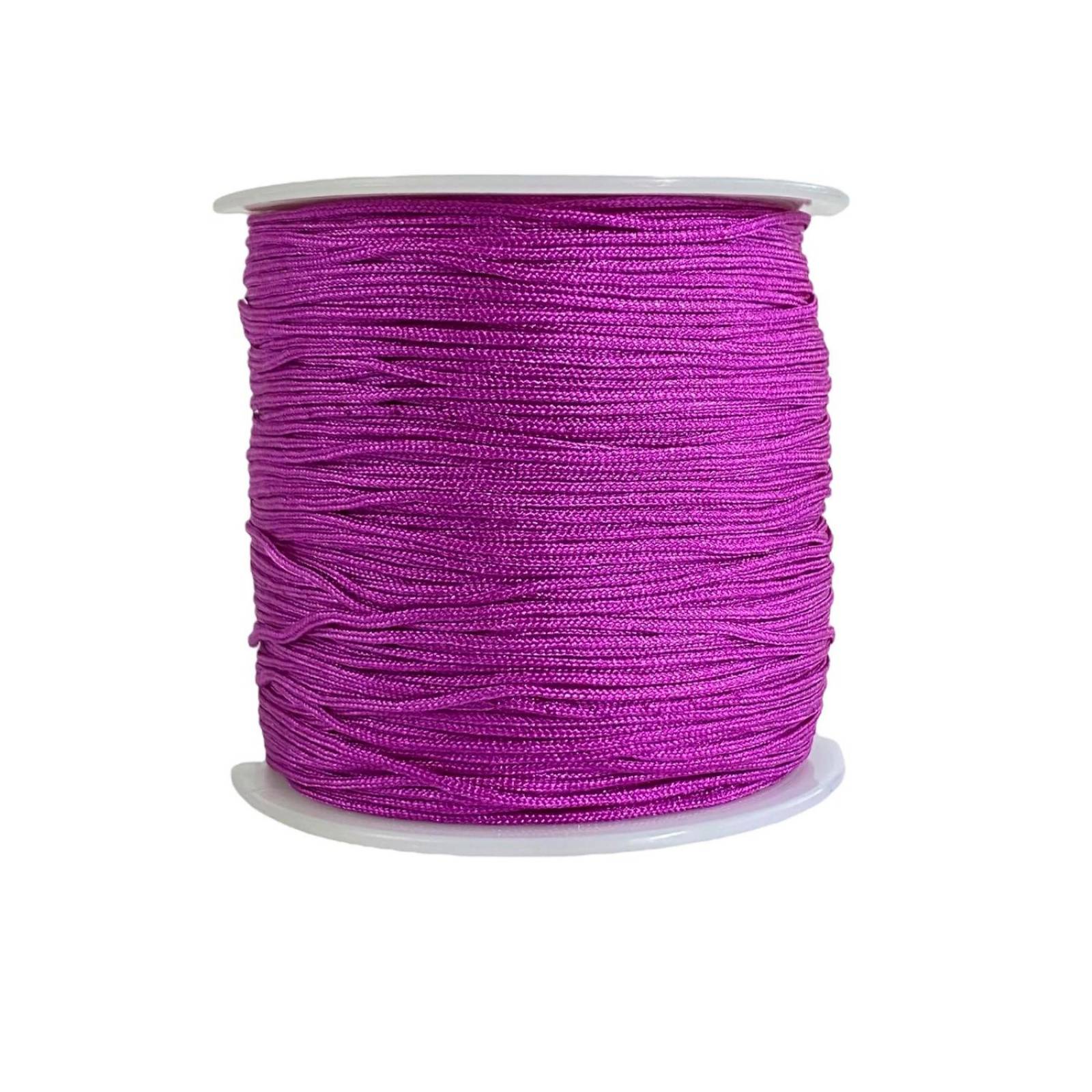 Hilo Para Pulsera Chino Elastico Bisutería 0.8 mm 92 metros Violeta oscuro