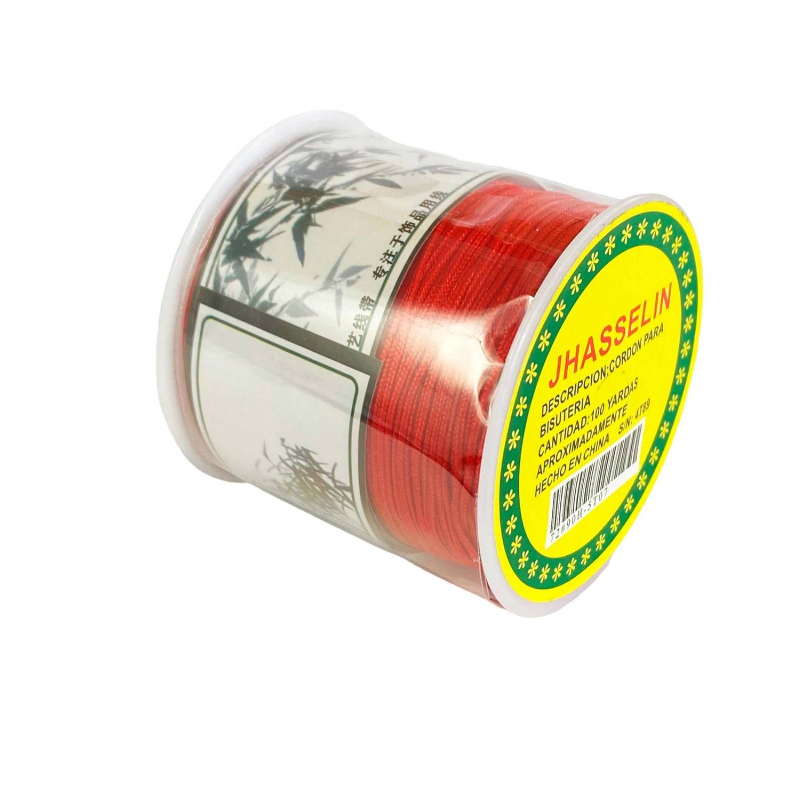 Hilo Para Pulsera Chino Elastico Bisutería 0.8 mm 92 metros Rojo