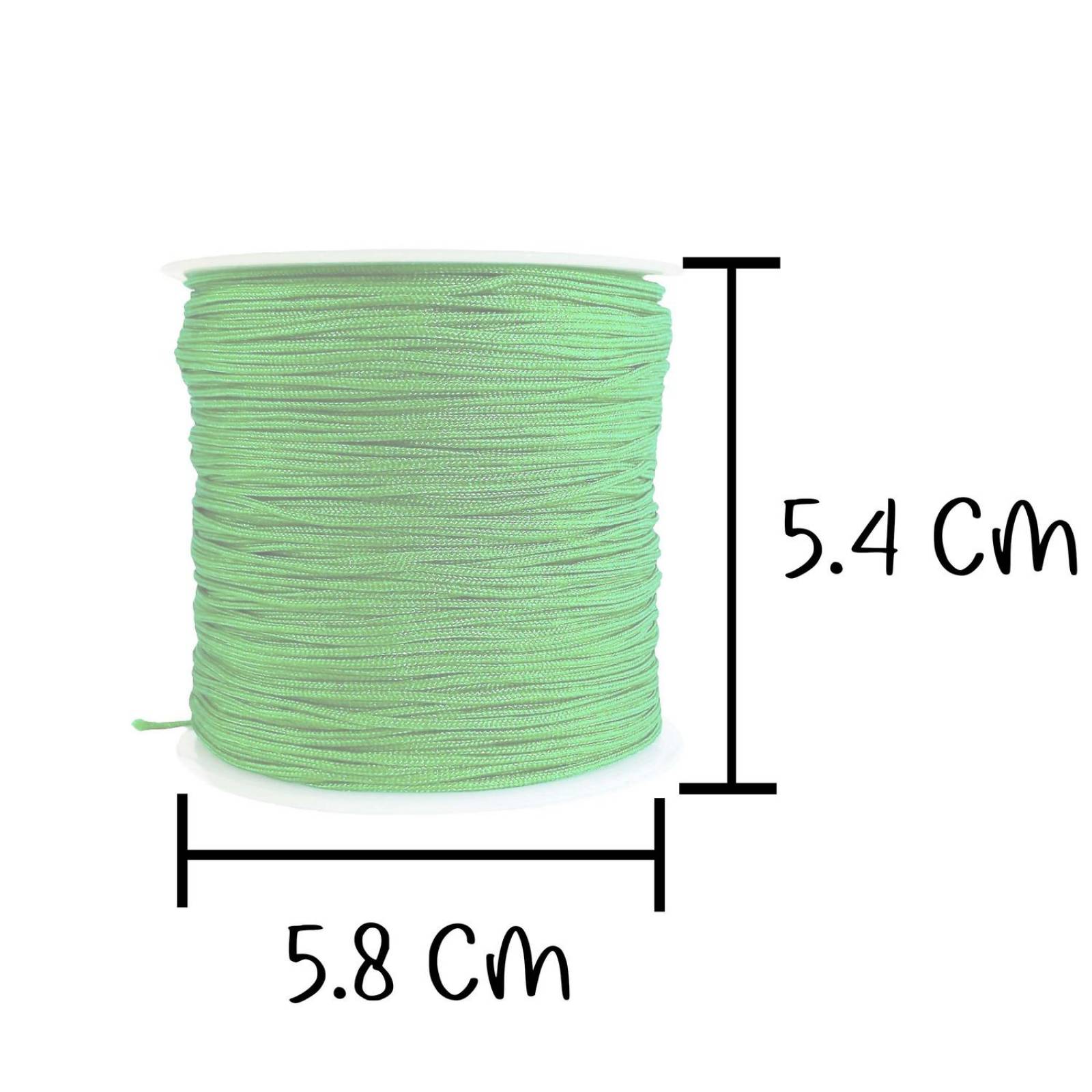 Hilo Para Pulsera Chino Elastico Bisutería 0.8 mm 92 metros Rojo