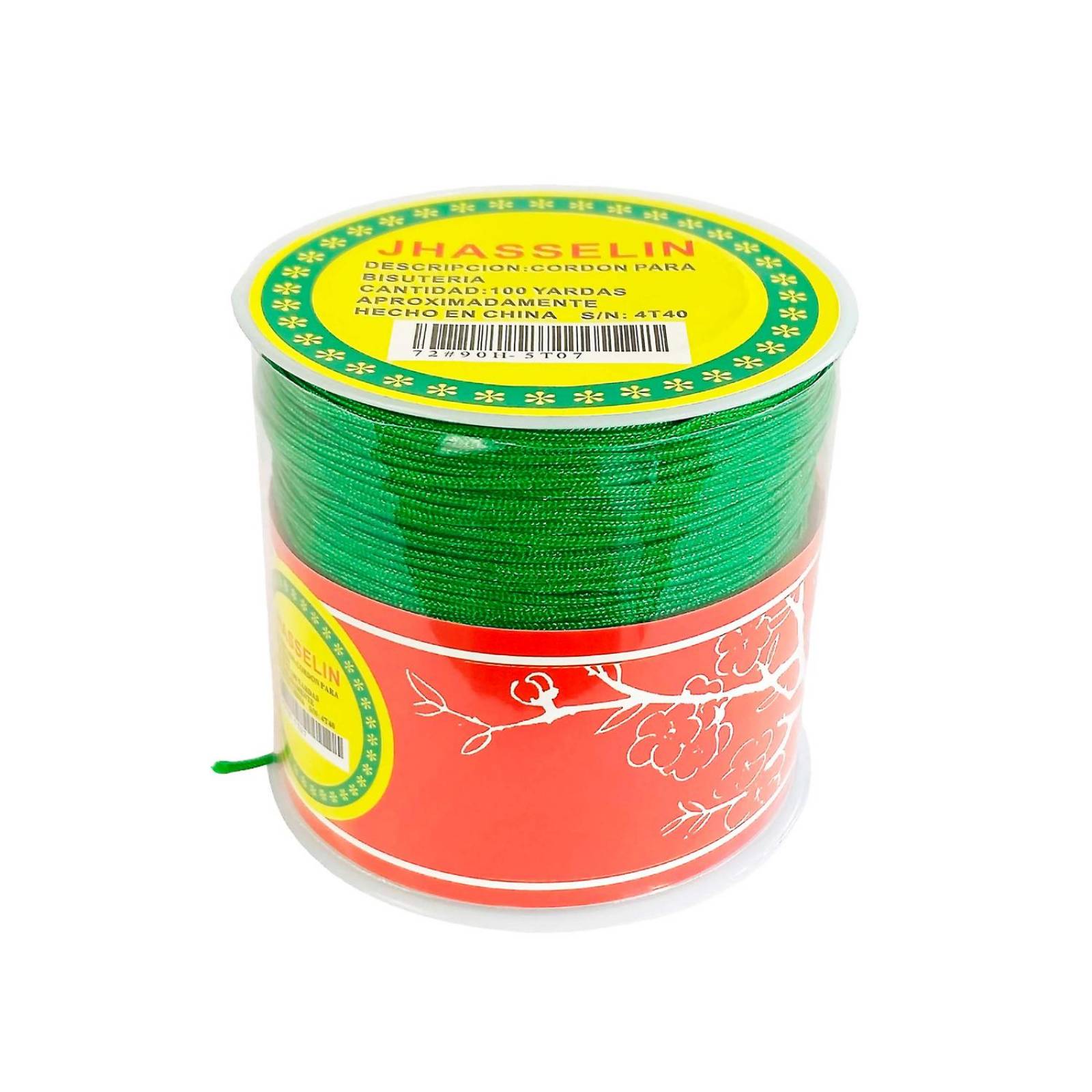 Hilo Para Pulsera Chino Elastico Bisutería 0.8 mm 92 metros Verde oscuro