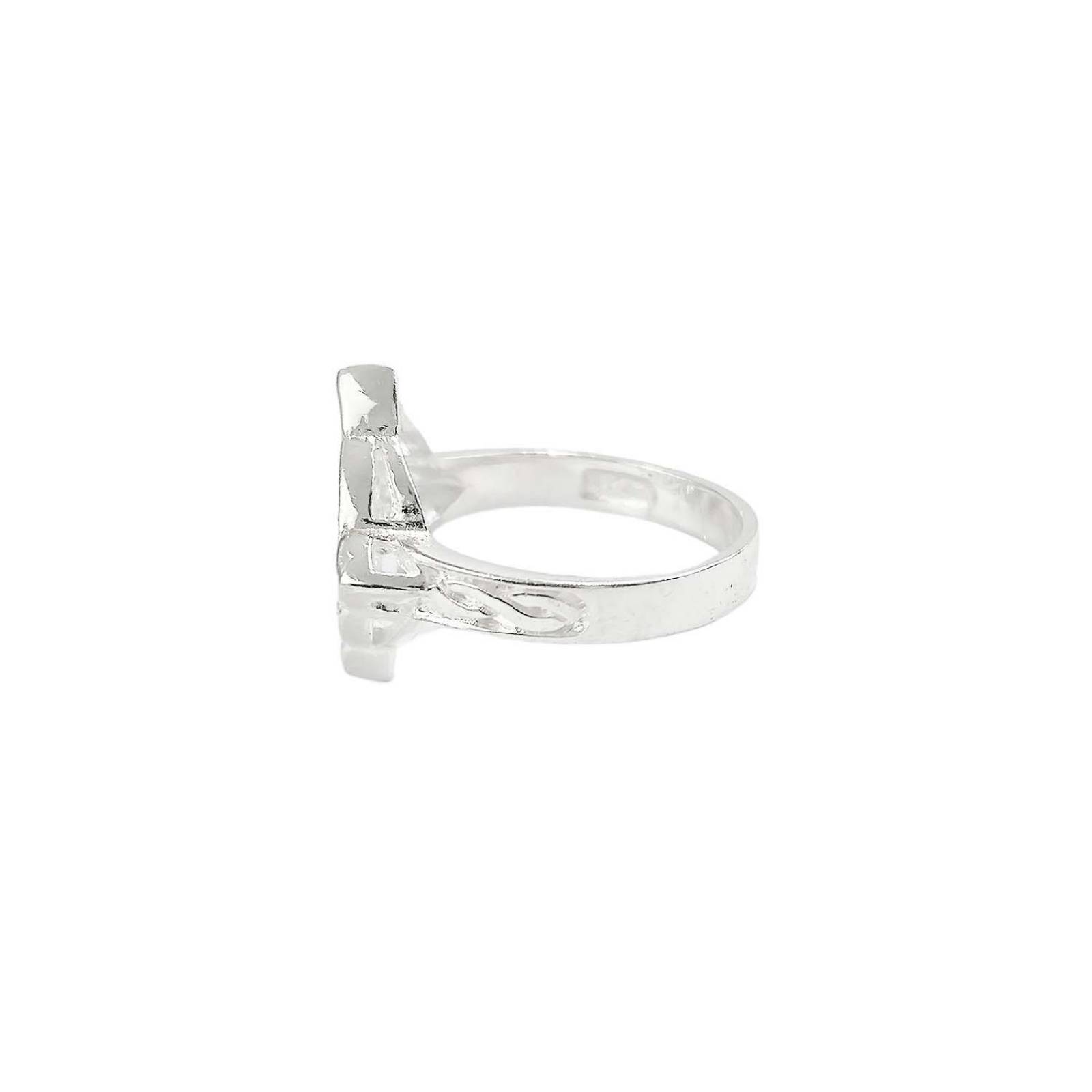 Anillo Nudo De Bruja Amuleto Proteccion Zirconias Plata 925 Plateado 7