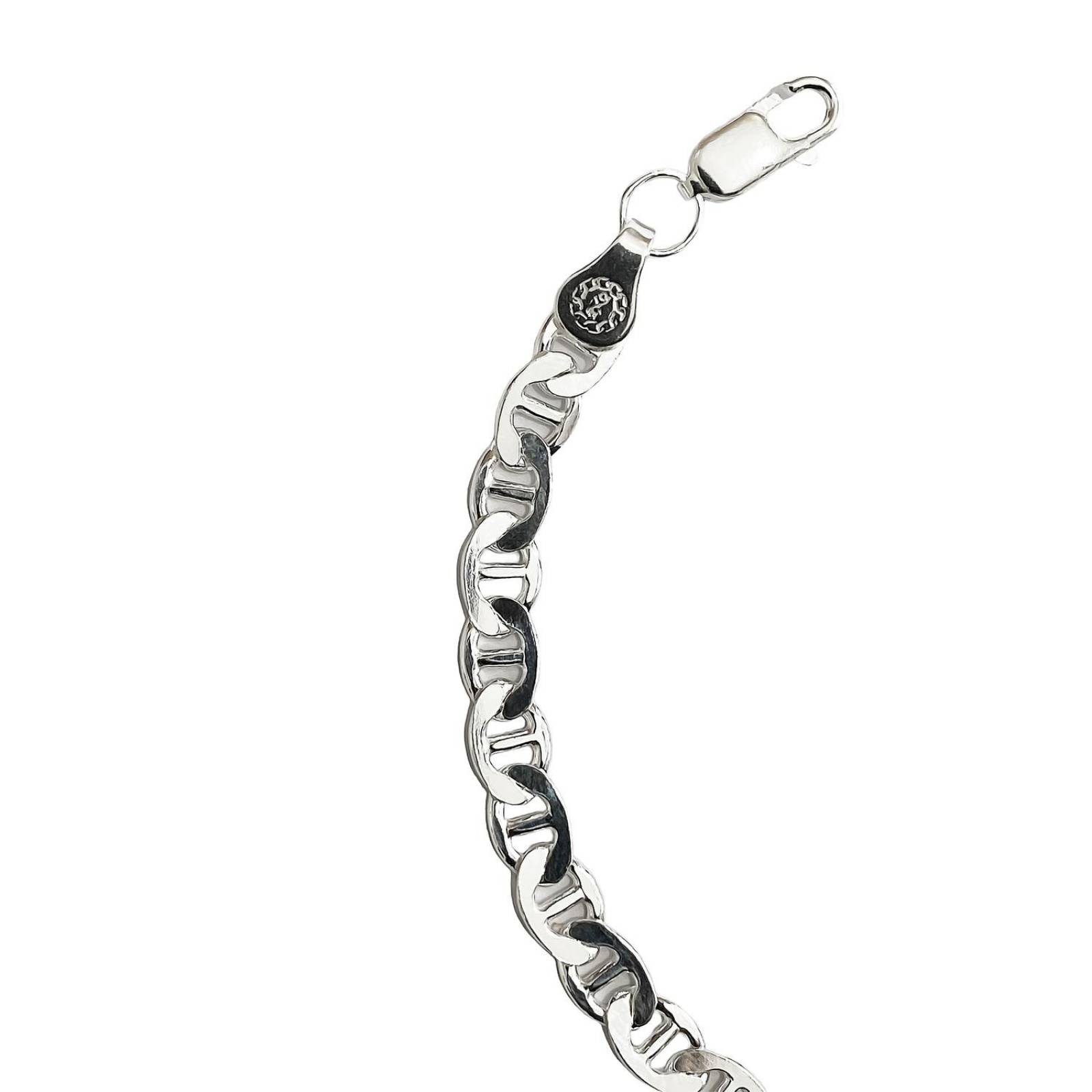 Pulsera Gruesa Gucci Lisa Plata 925 Hombre 5 Mm Plateado Largo/Ancho: 21 cm x 5 mm