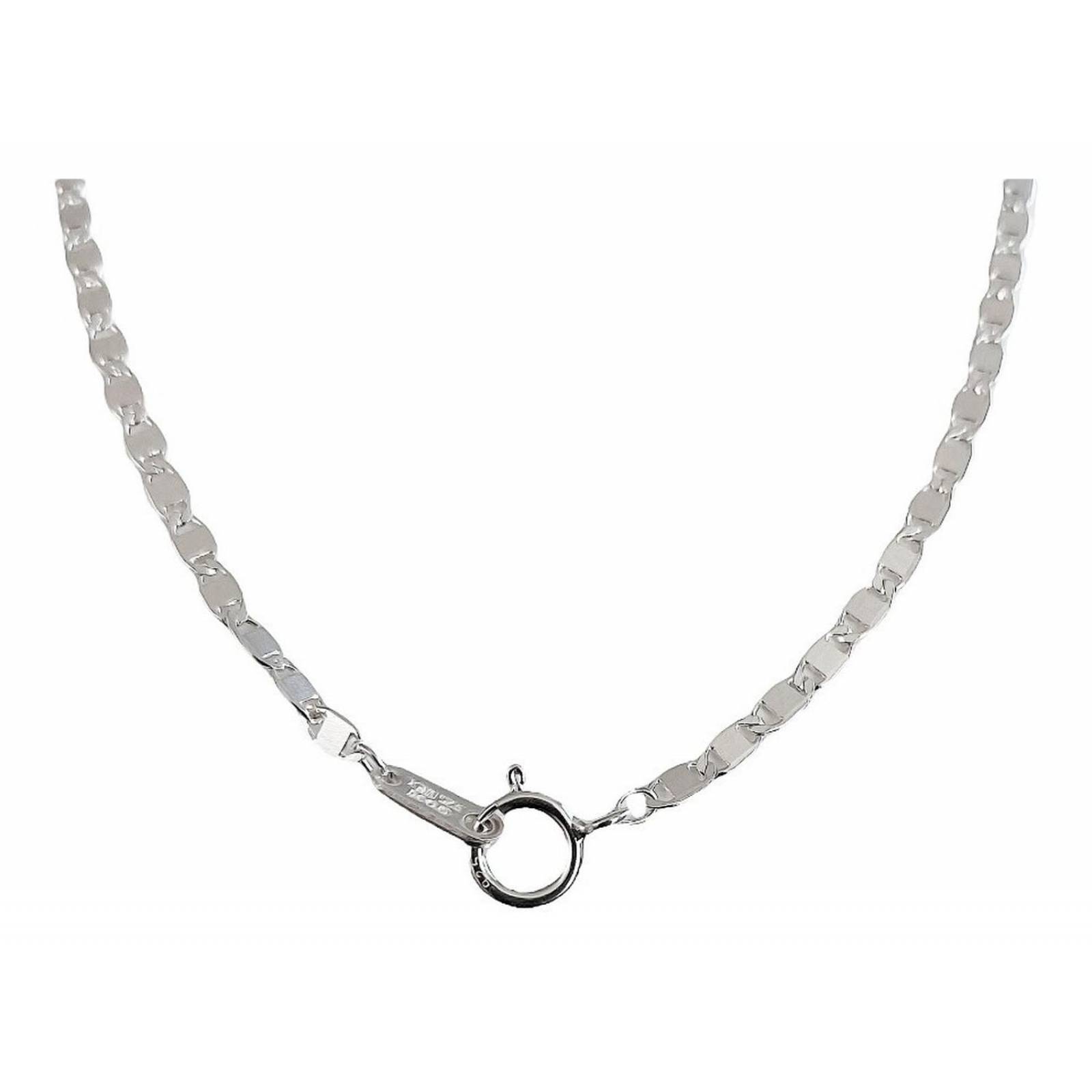 Cadena Hombre Mujer Plata Ley .925 Gucci Lisa 55 Cm X 2 Mm