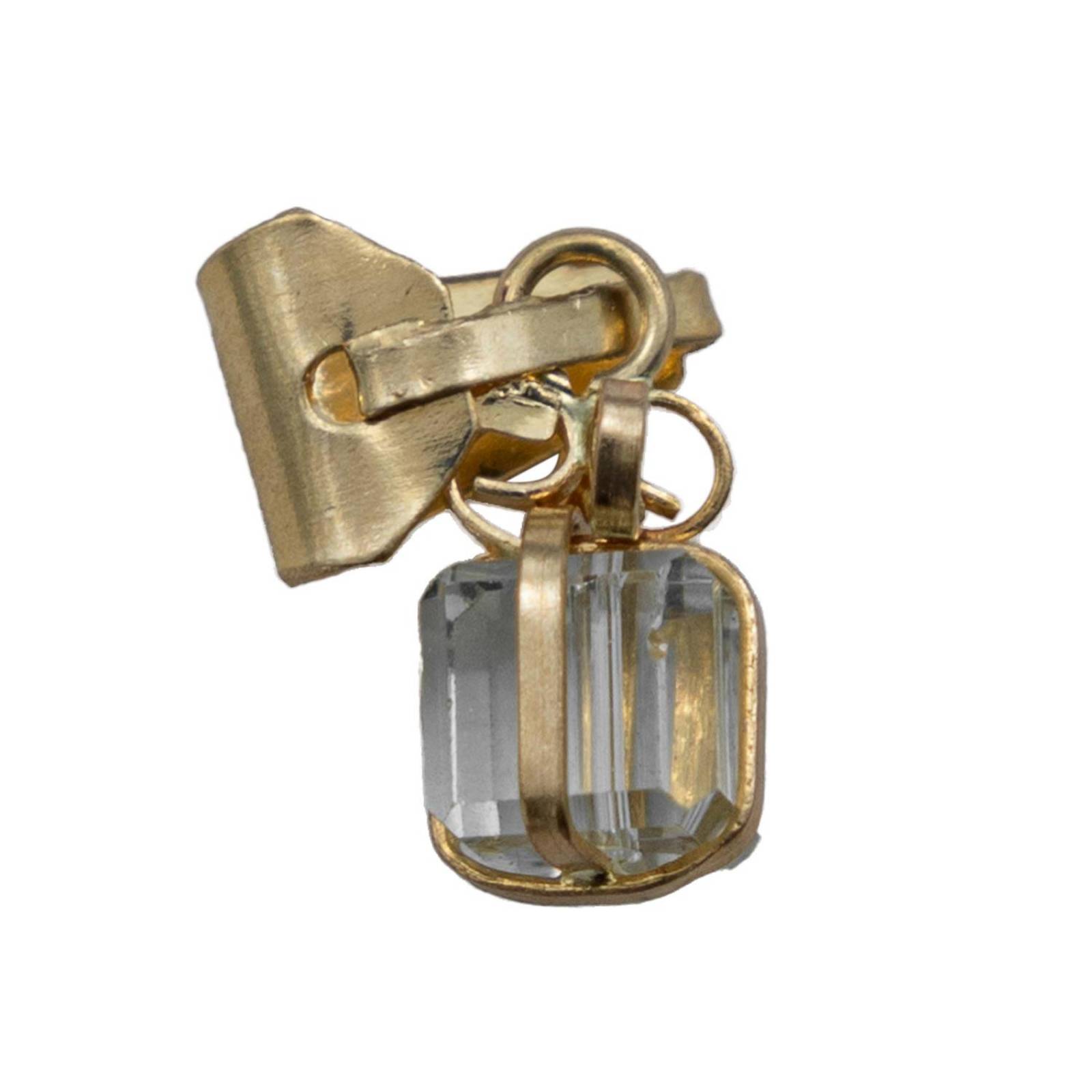 Dije Mini Regalo Zirconia Mujer Amor + Cadena Oro 10k Celeste Alto/Ancho 15 mm x 5 mm 15 mm x 5 mm