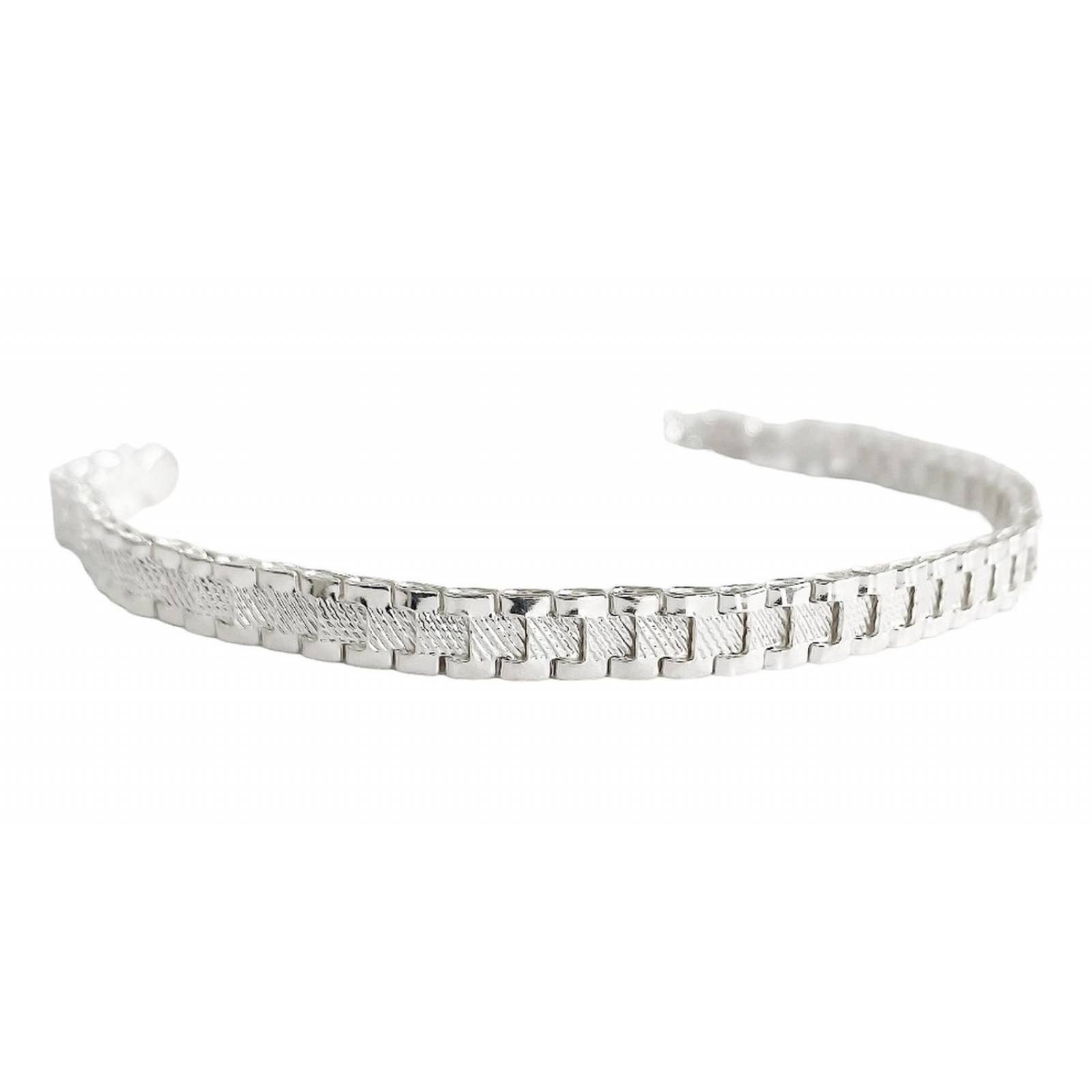 Pulsera Rolex Esclava Hombre Mujer Plata Solida Ley 925 5mm