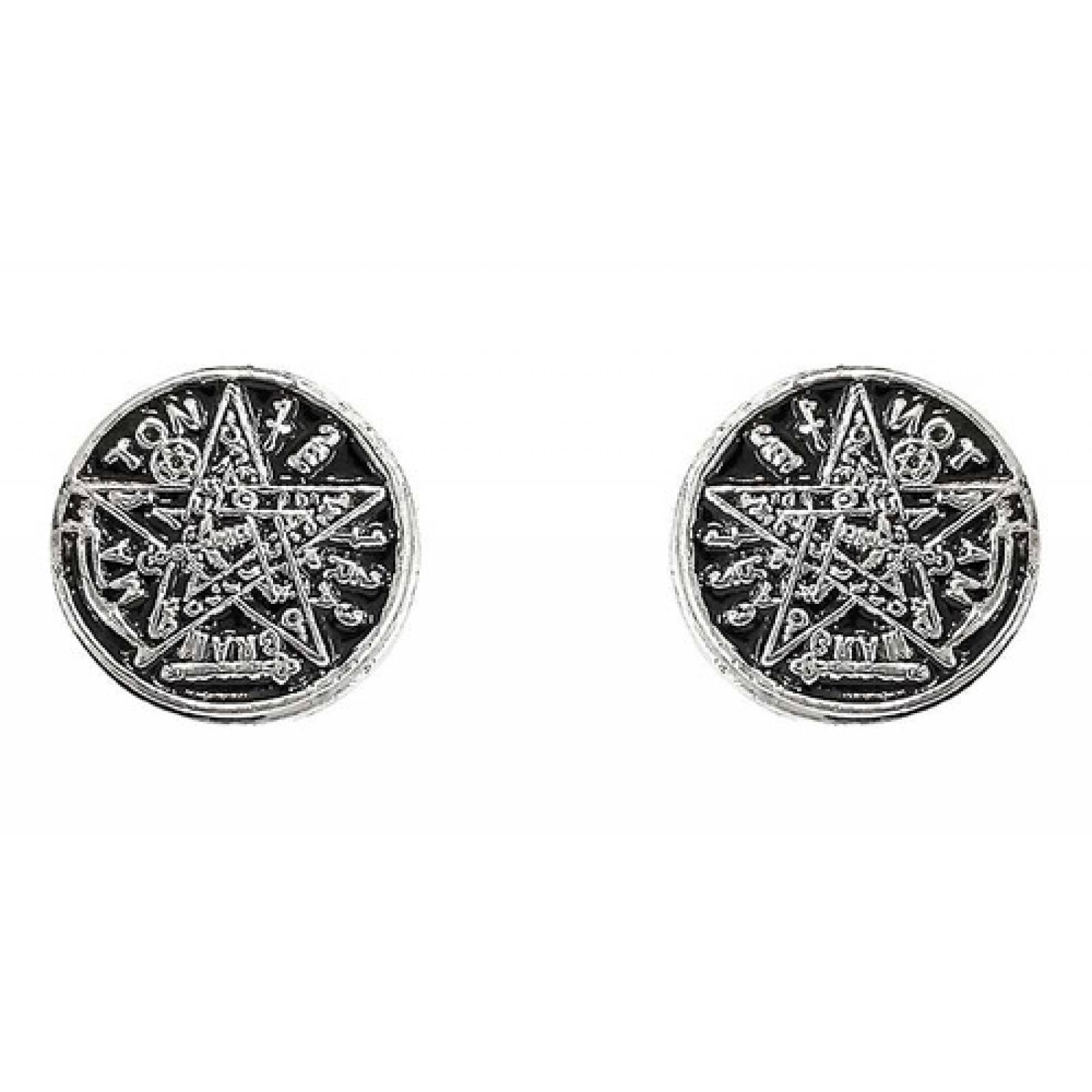JOYARIS Aretes Tetragramaton Artesanal Mujer Regalo Plata Ley 925 A-0000135