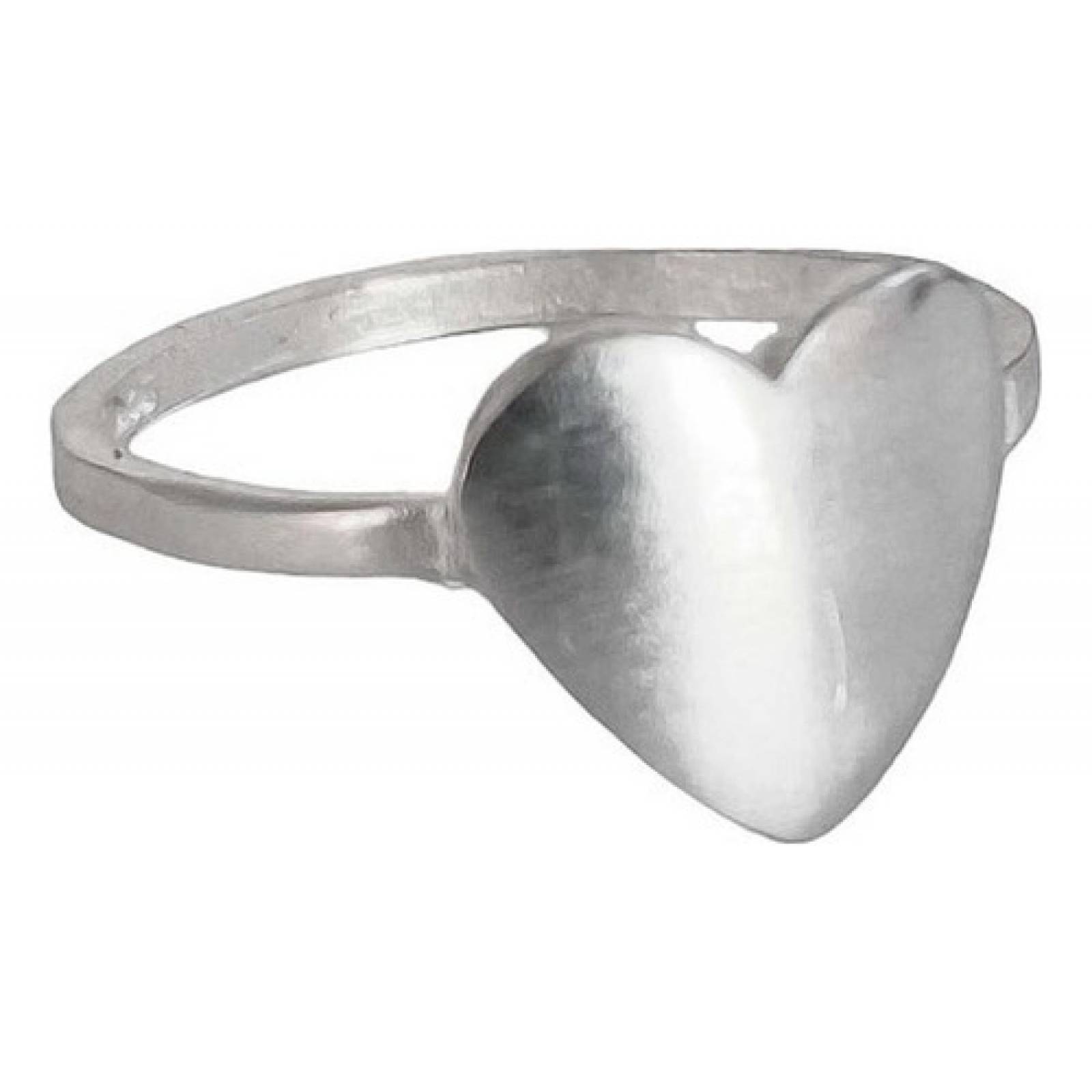 JOYARIS Anillo Corazón Liso Compromiso Promesa Promesa Solida 925 Talla 6 AN-0000173