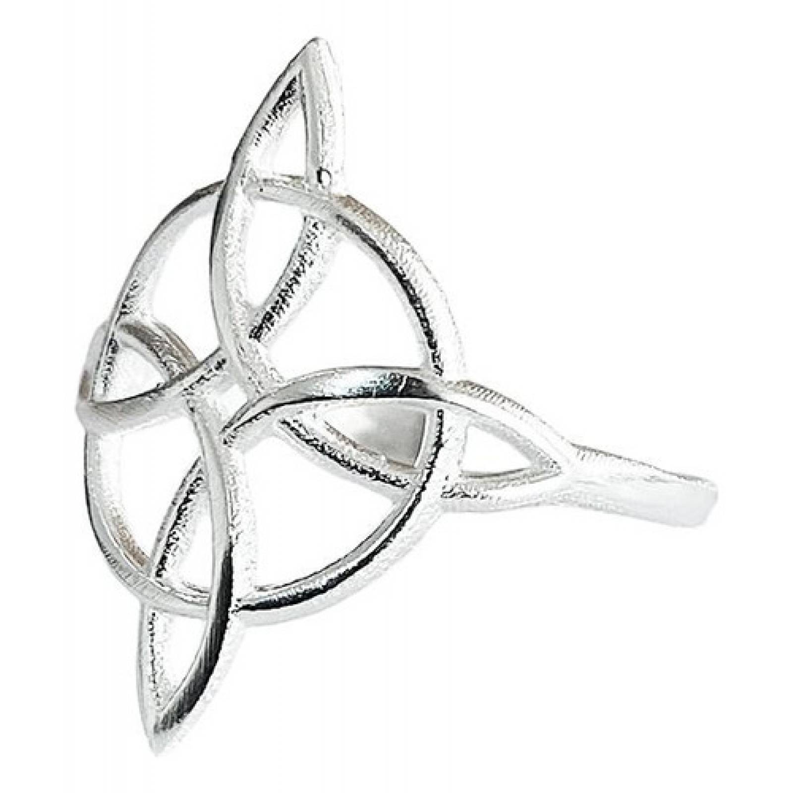 JOYARIS Anillo Nudo De Bruja Celta Redondo En Plata Solida Ley 925 Talla 8 AN-0000509