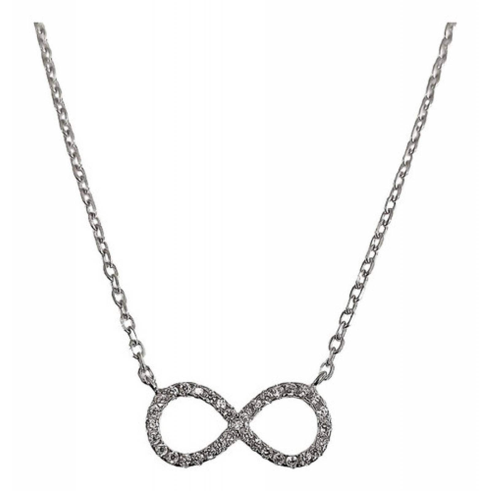 JOYARIS Collar Infinito Promesa Regalo Amor Plata Tailandesa Ley 925 DM-0000088